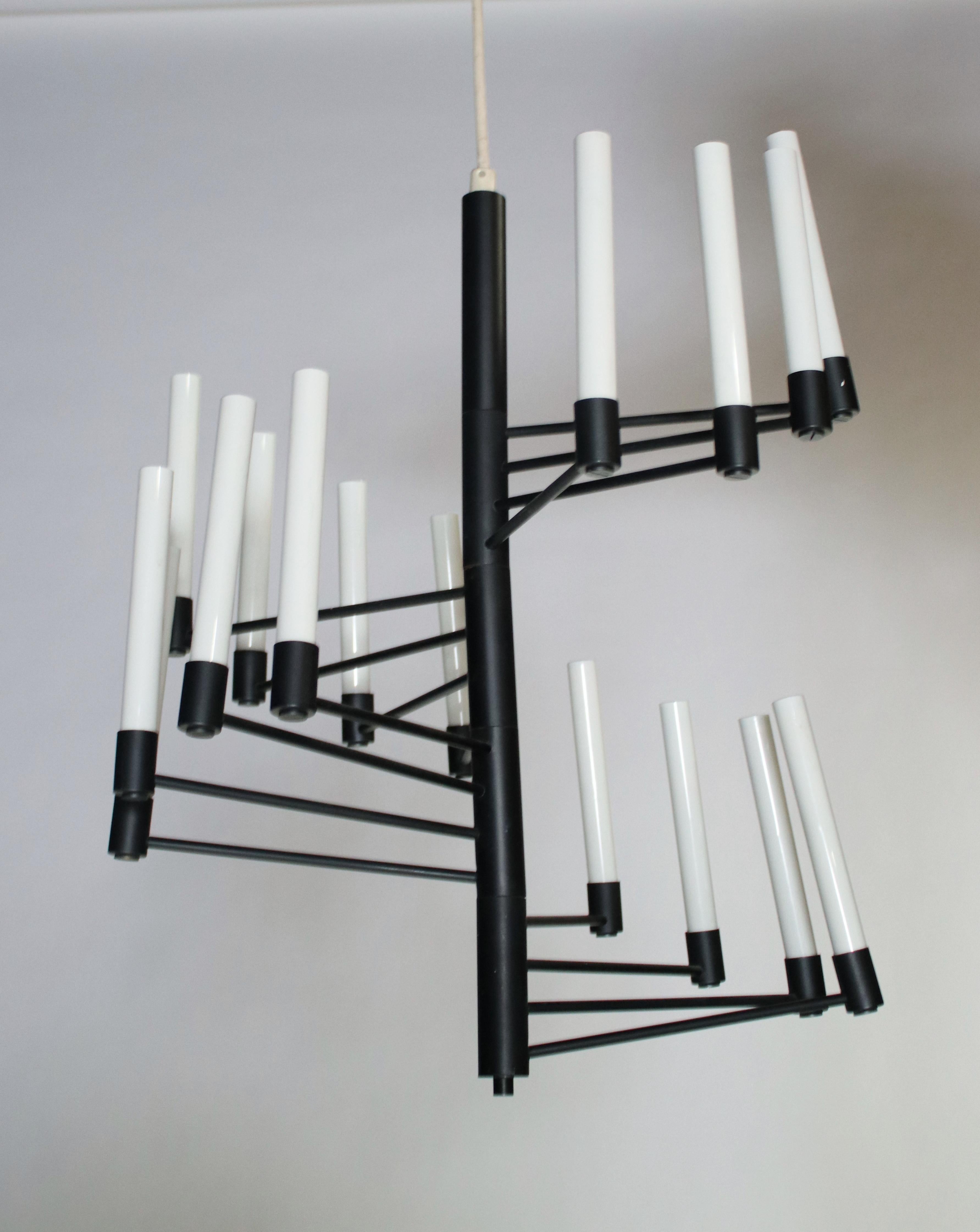 Mid-Century moderno Lampadario per scale Lightolier in vendita