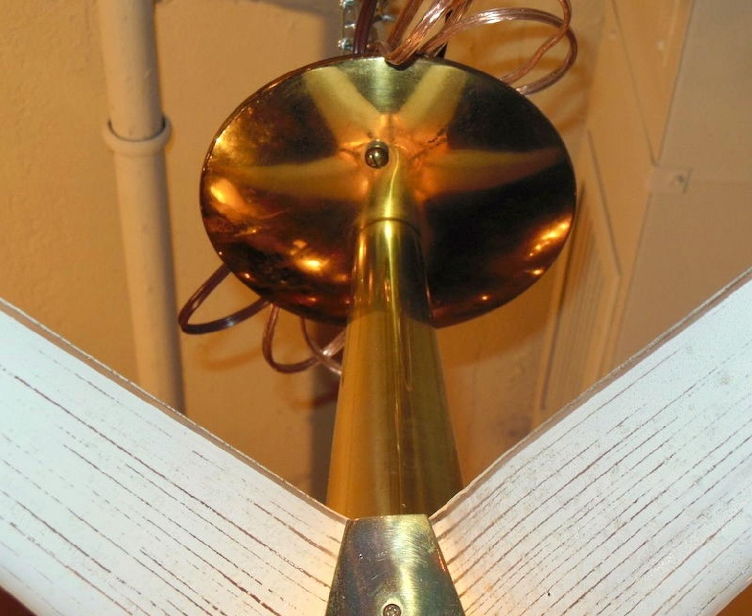 Lightolier Star Claremont Five Arm Ceiling Light by Carl Moser For Sale 1