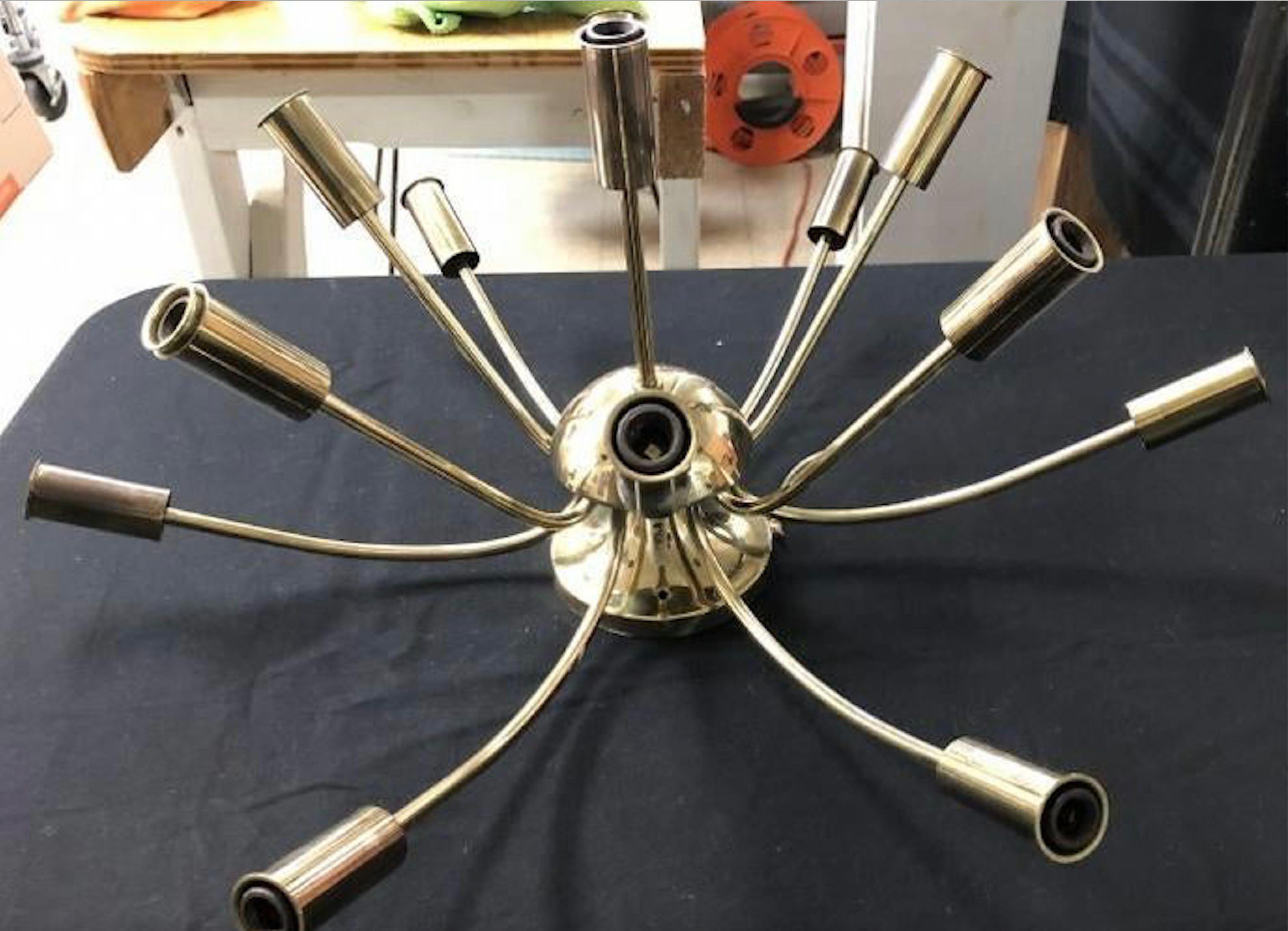 Lightolier Sunburst Flushmount Ceiling or Wall Light For Sale 8