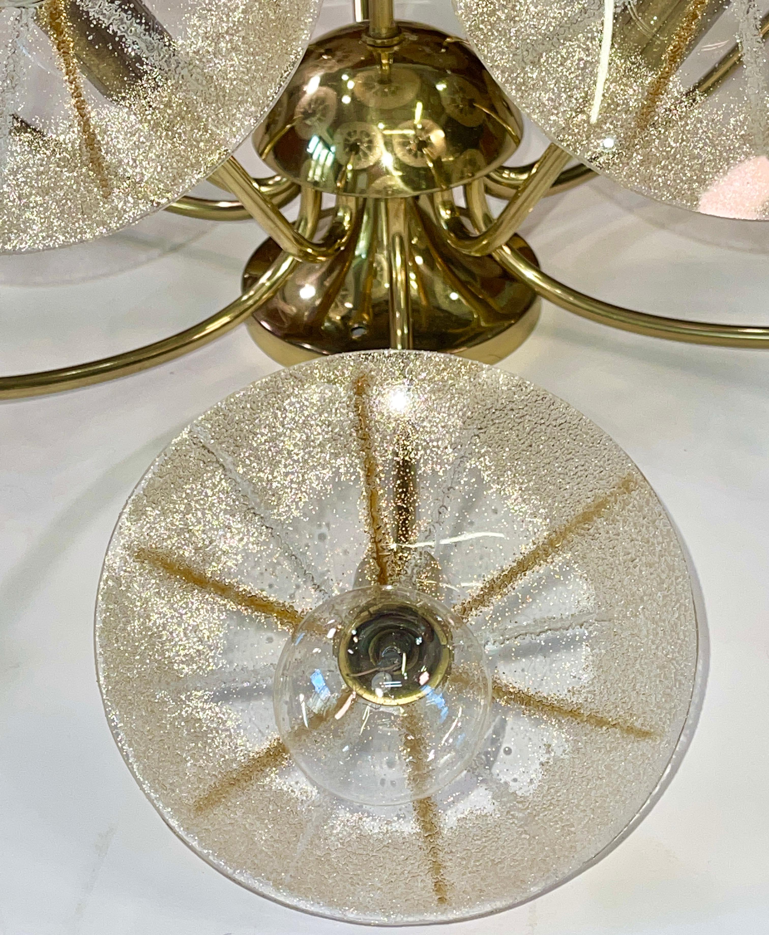Lightolier Sunburst Flushmount Ceiling or Wall Light In Good Condition For Sale In Hanover, MA