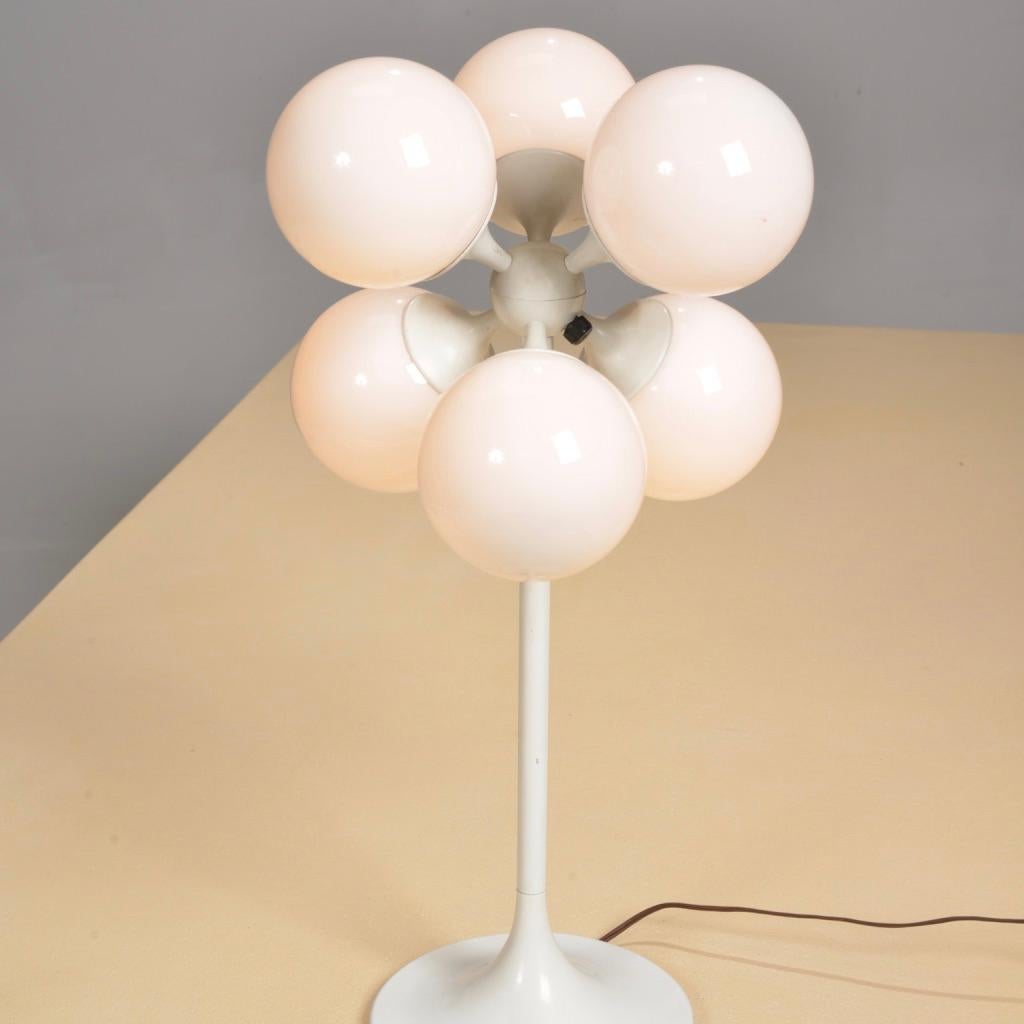 Lightolier White Globe Table Lamp 5