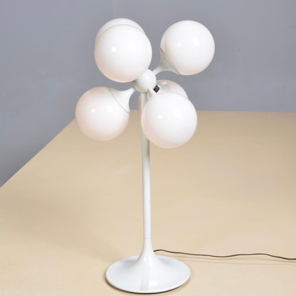 Lightolier White Globe Table Lamp 7