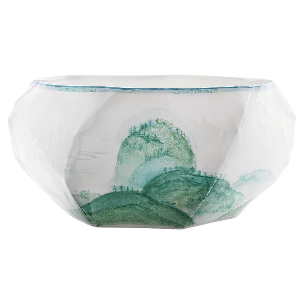 Lightscape de Ruth Gurvich y Nymphenburg Porcelain - Frutero pintado a mano en venta