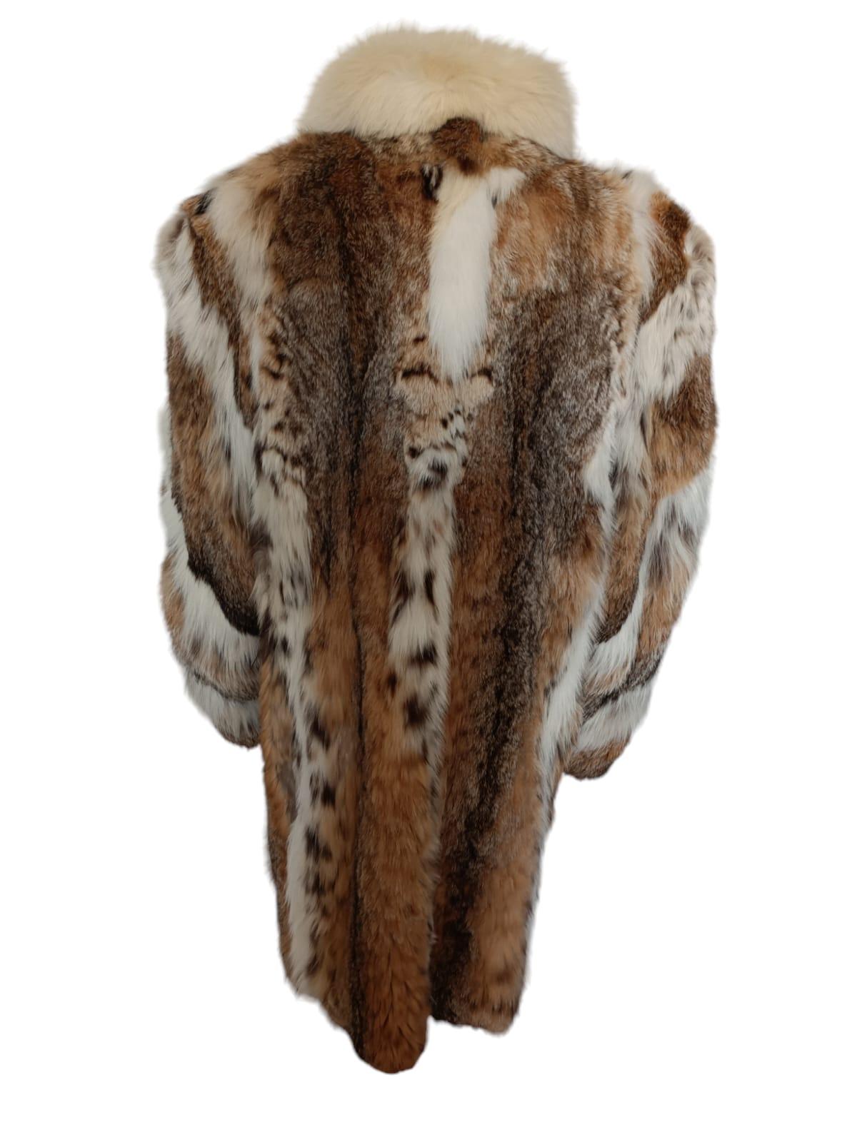 lightweight lynx fur coat size 12 L 4