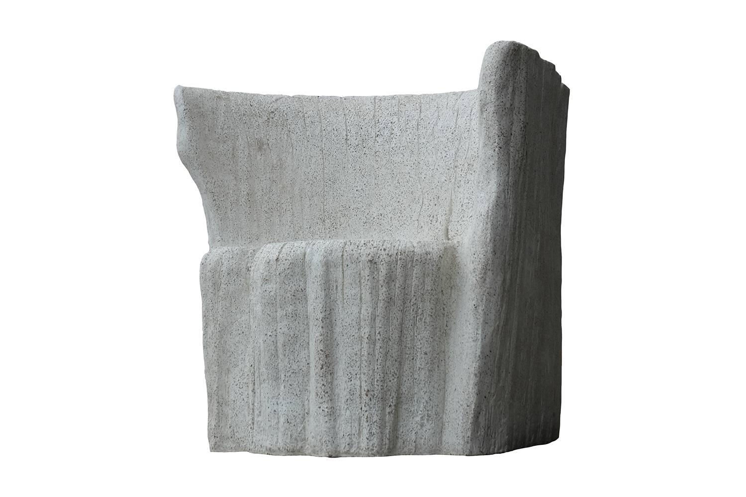 The mold for this Acacia chair was created from an actual tree stump. Pictured in our natural stone finish, the texture and modern look of concrete make it appropriate for a wide variety of styles and spaces.

Measures: The Acacia chair (ZBT108)