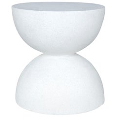 Lightweight Outdoor Bilboquet Stool, 'White' by Zachary A
