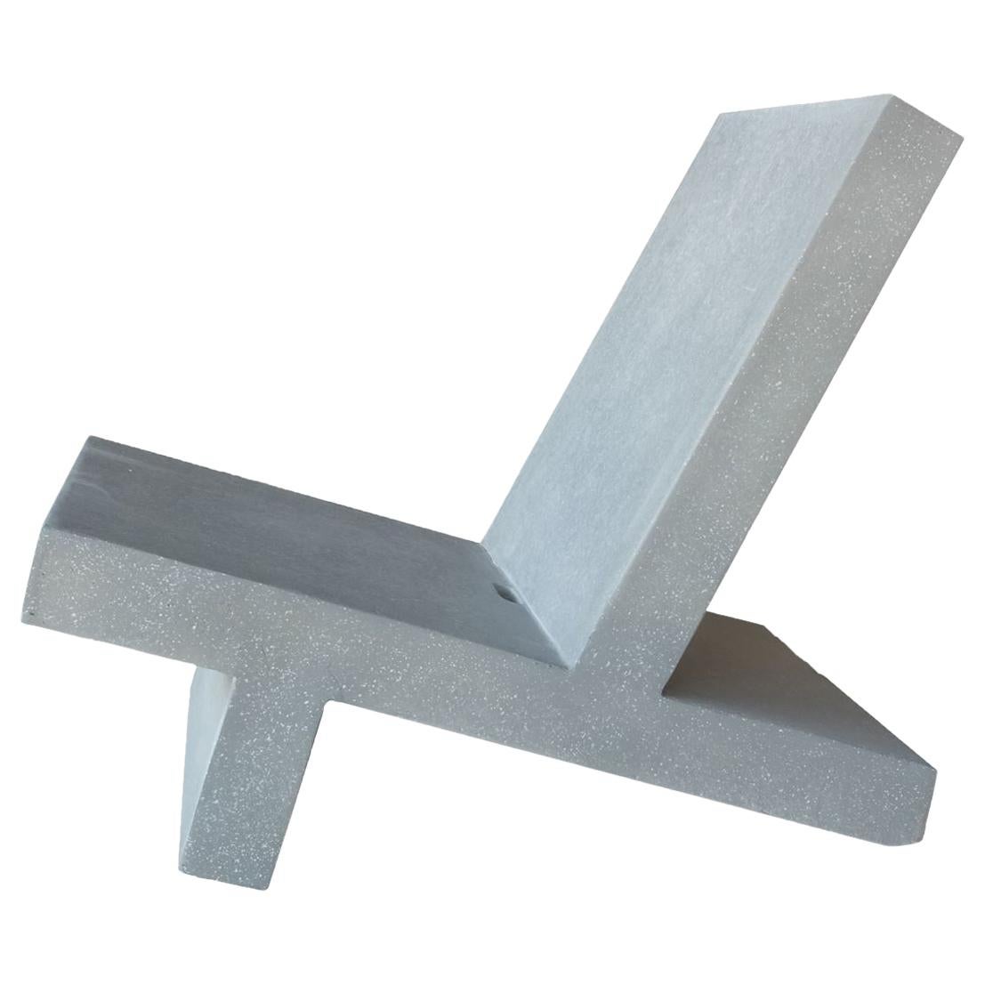 Cast Resin 'Wavebreaker' Lounge Chair, Keystone Finish by Zachary A. Design