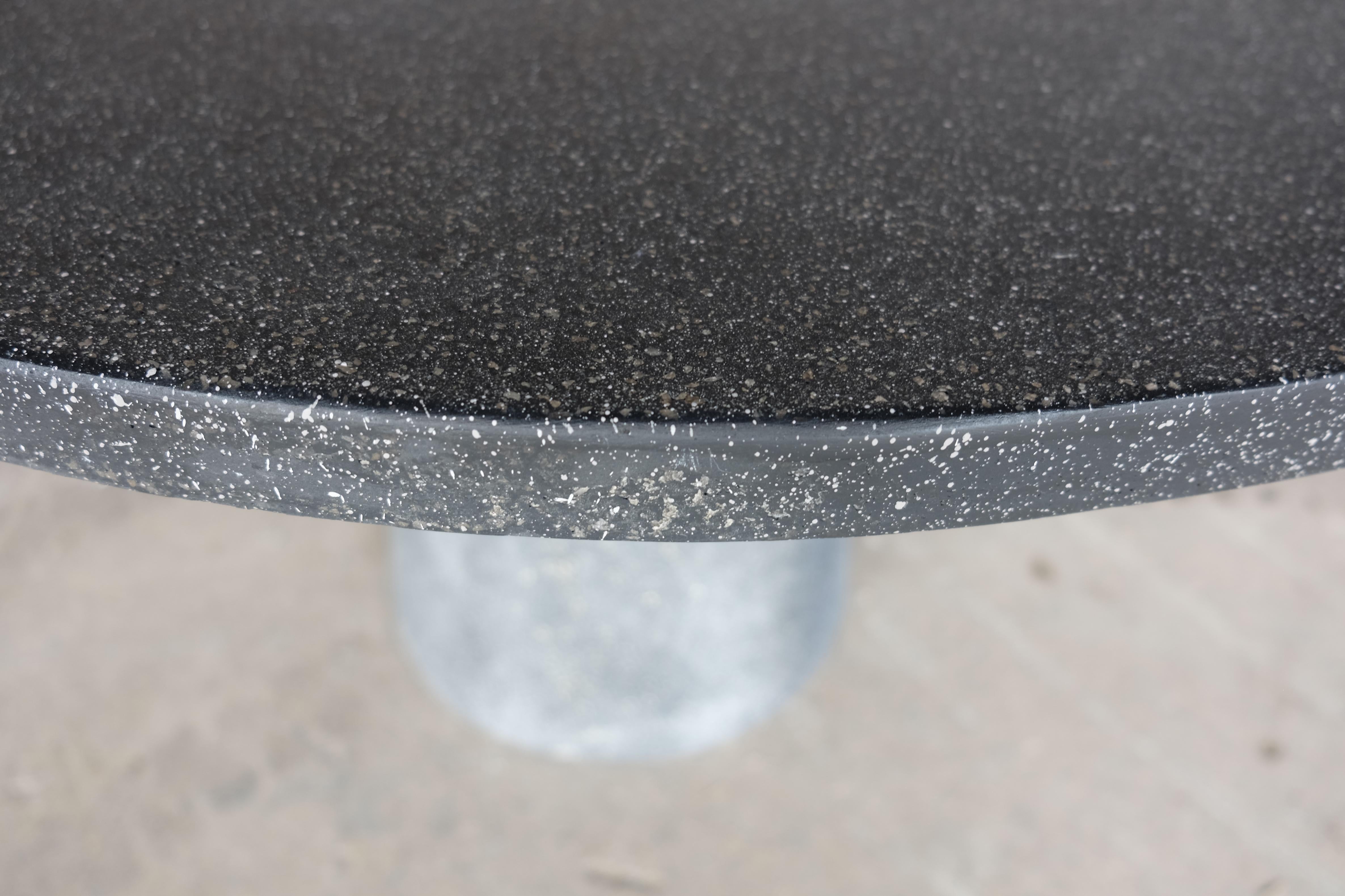 Minimalist Cast Resin 'Hive' Dining Table, Coal Stone Finish by Zachary A. Design For Sale