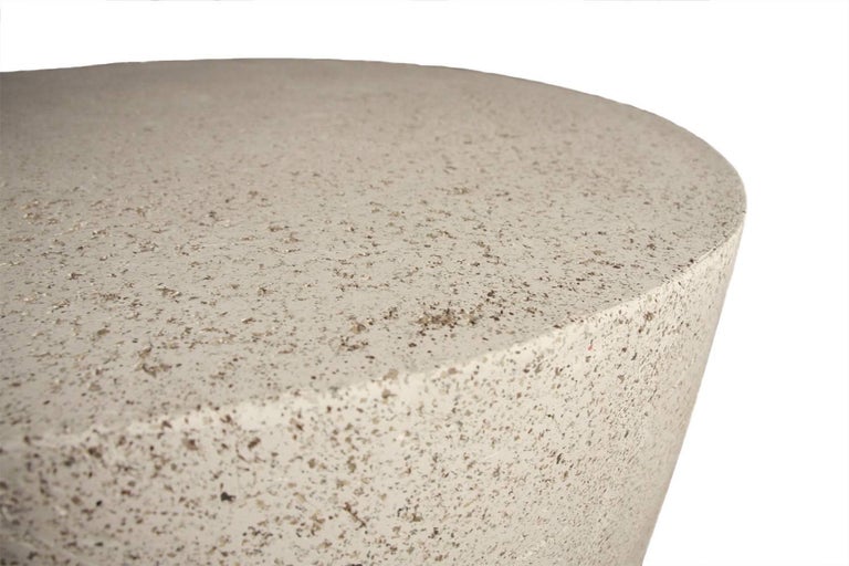 Lightweight Outdoor Coffee Table In Natural Concrete By Zachary A The Millstone Table Is Perfect As A Coffee Or Tail Indoors And Out