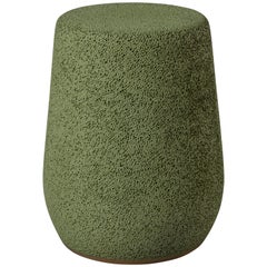 'Lightweight Porcelain' Stool and Side Table by Djim Berger - Golden Green