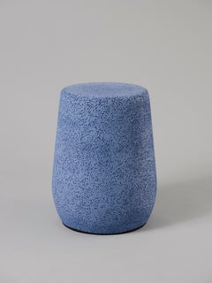 'Lightweight Porcelain' Stool and Side Table by Djim Berger - Dark Blue