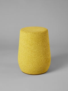 'Lightweight Porcelain' Stool and Side Table by Djim Berger - Bright Yellow