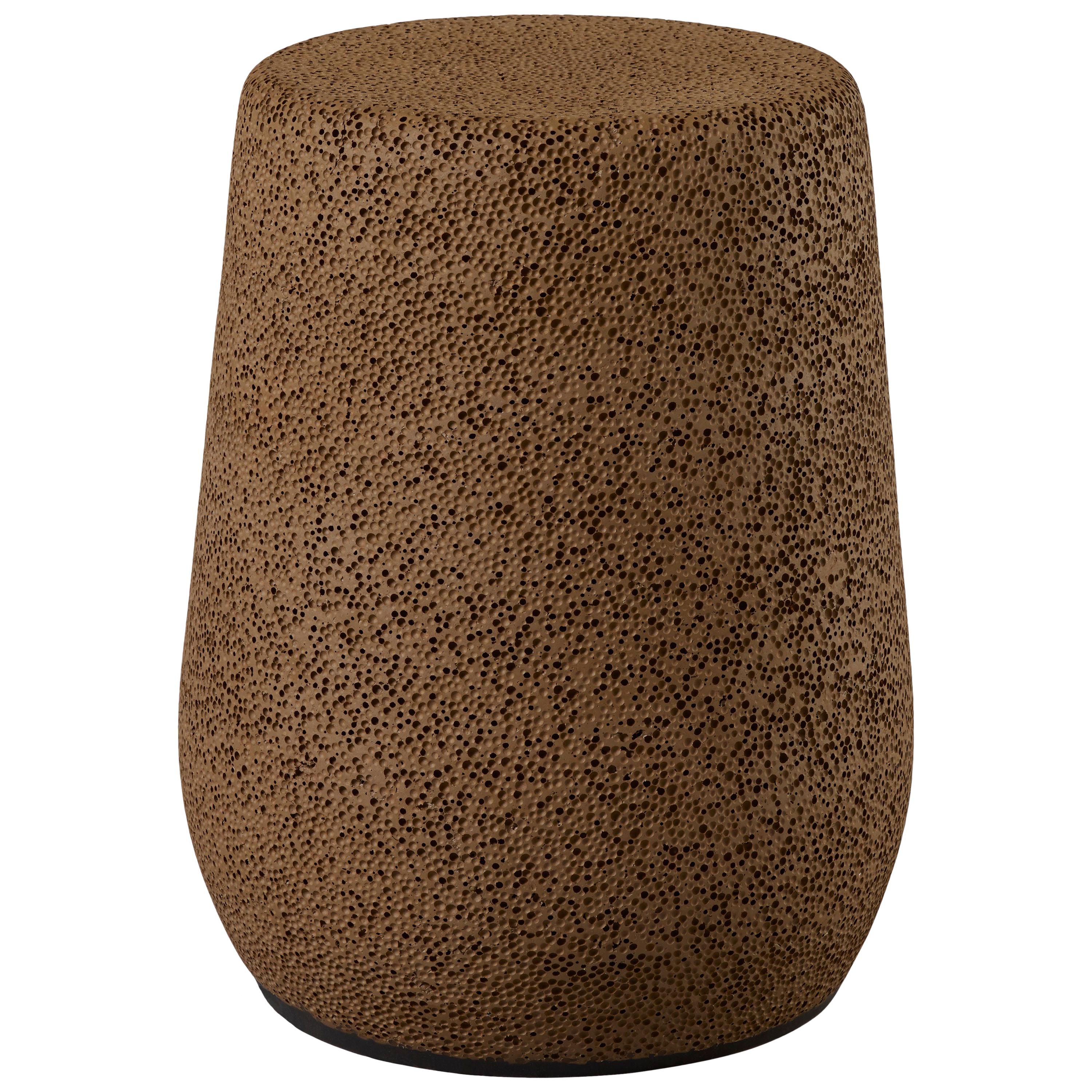 
Lightweight Porcelain
 Stool and Side Table by Djim Berger - Chocolate Brown For Sale