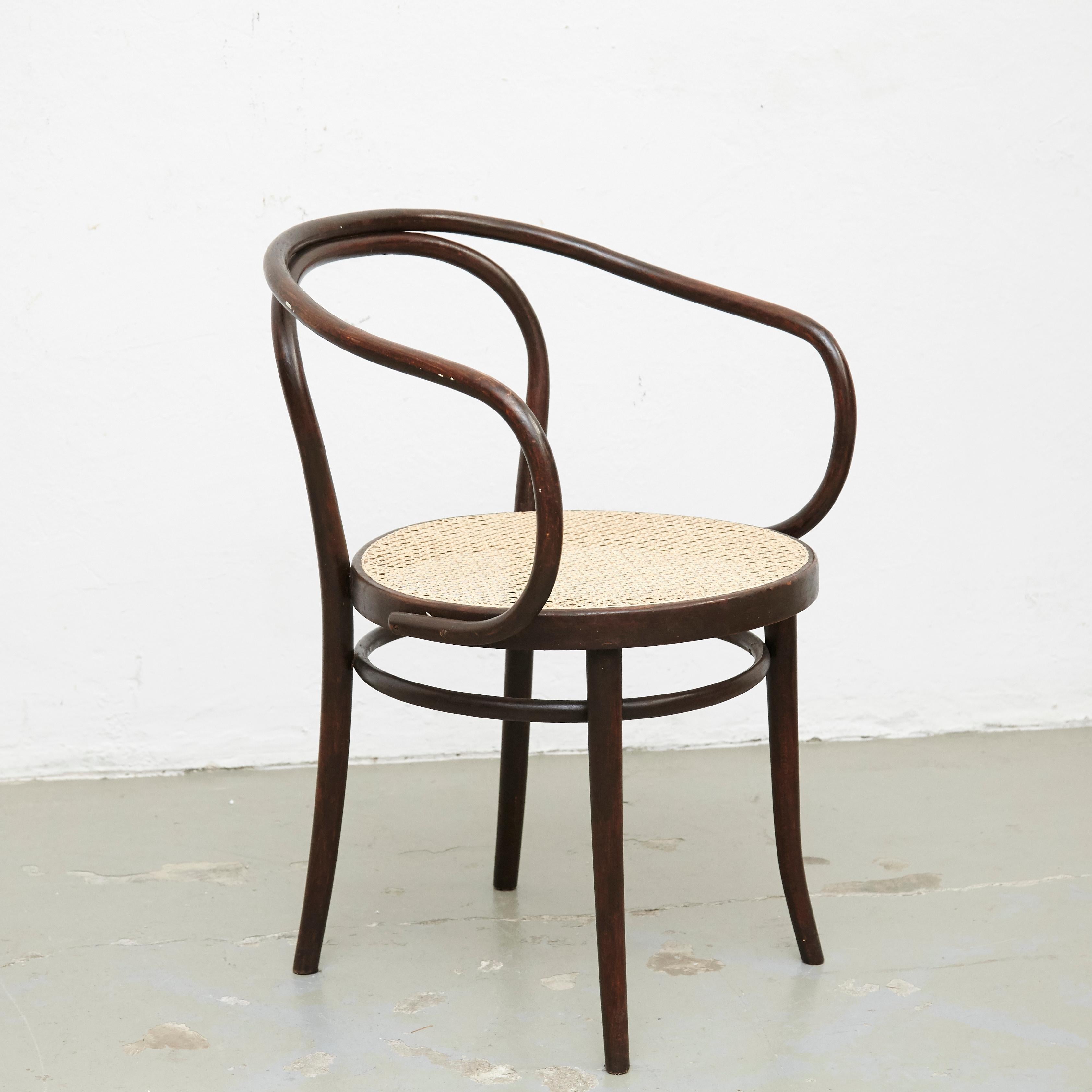 Mid-Century Modern Fauteuil en bois cintré Ligna B9 / 209, vers 1940