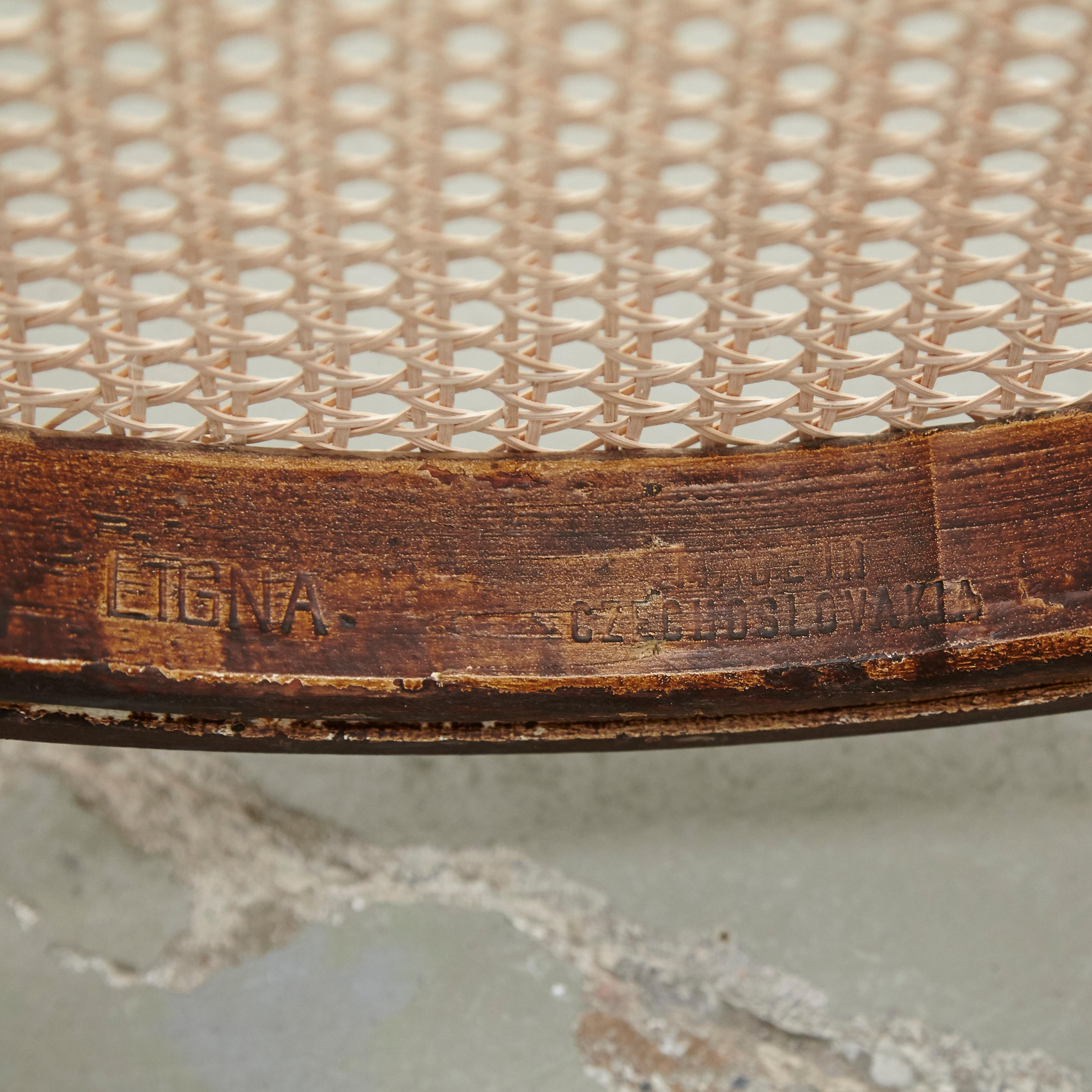 Fauteuil en bois cintré Ligna B9 / 209, vers 1940 Bon état à Barcelona, Barcelona
