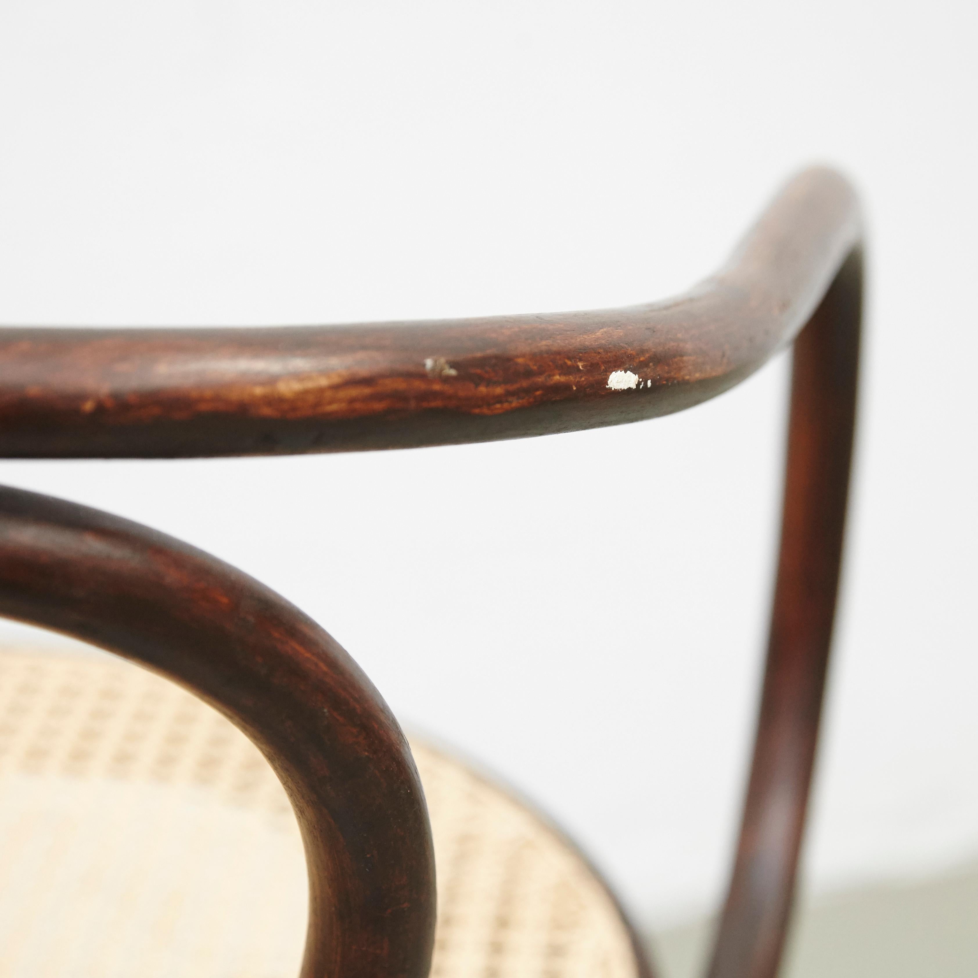 Fauteuil en bois cintré Ligna B9 / 209, vers 1940 1