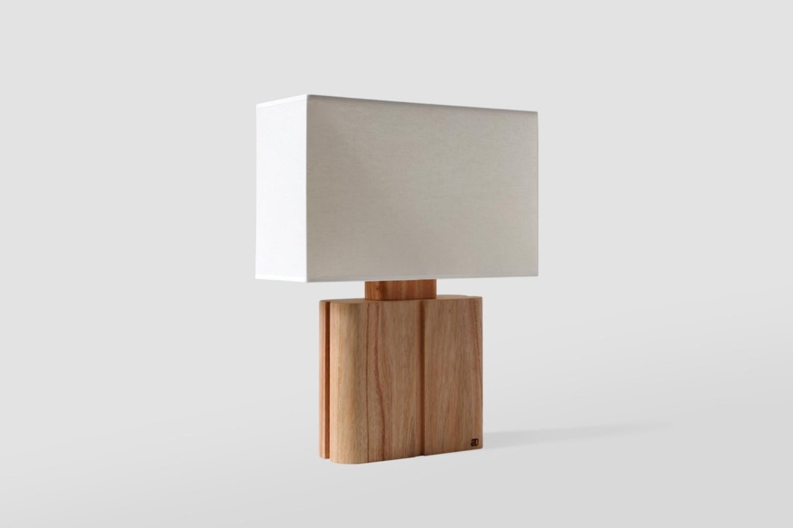 square wooden lamp base