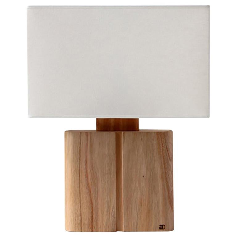 Ligna" Table Lamp in Solid Wood For Sale at 1stDibs