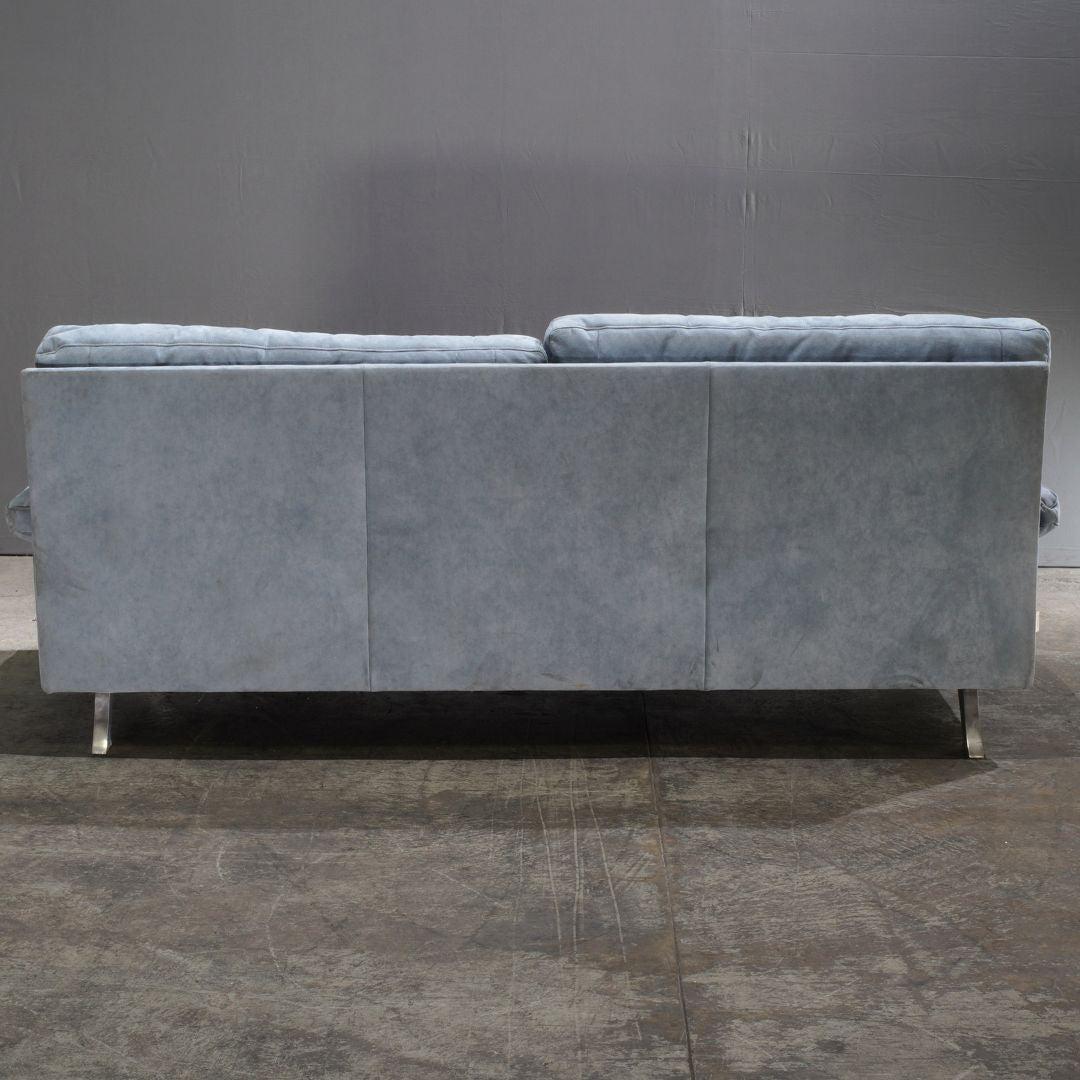 Ligne Roset 3-Seater Sofa in Light Blue Fabric In Good Condition In Basildon, London