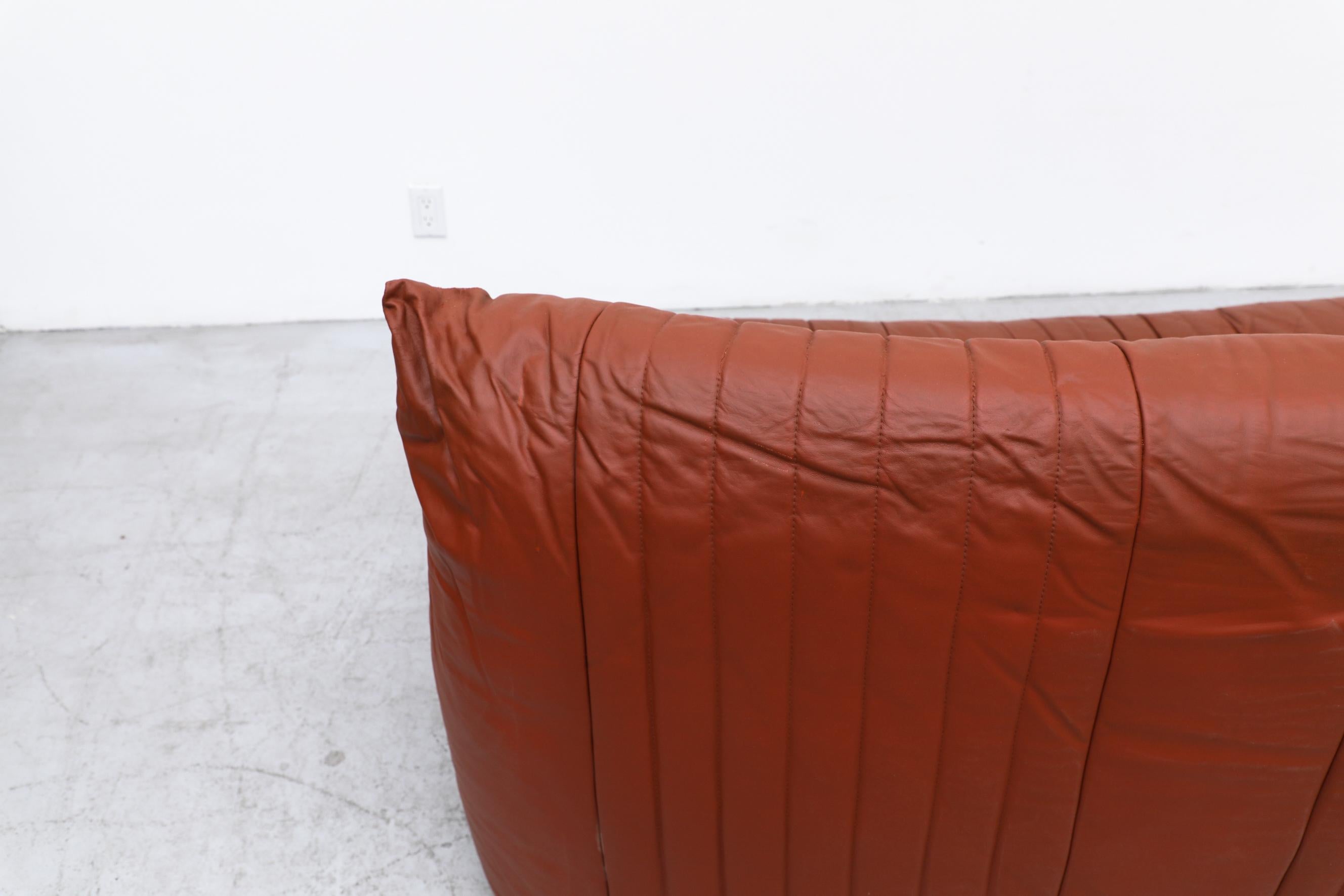 Leather Ligne Roset 'Aralia' Sofa by Michel Ducaroy