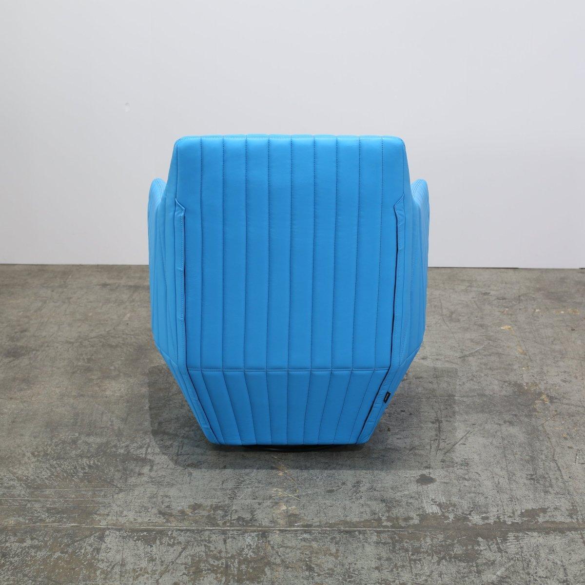 French Ligne Roset Blue Facett Armchair by R. & E. Bouroullec For Sale