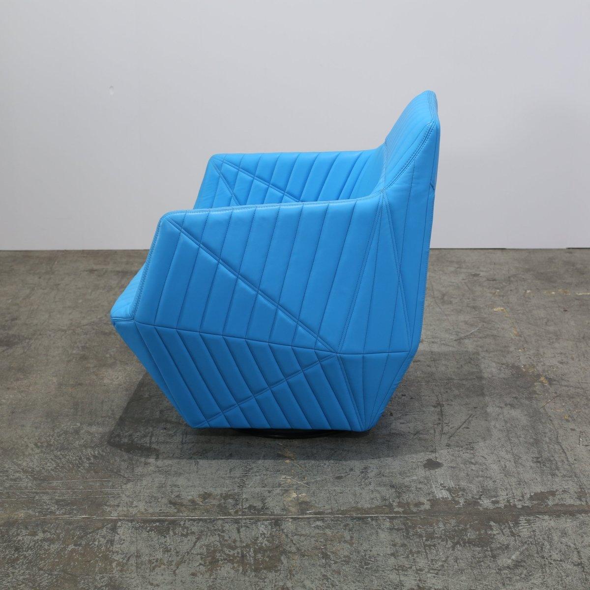 Ligne Roset Blue Facett Armchair by R. & E. Bouroullec In Good Condition For Sale In Basildon, London