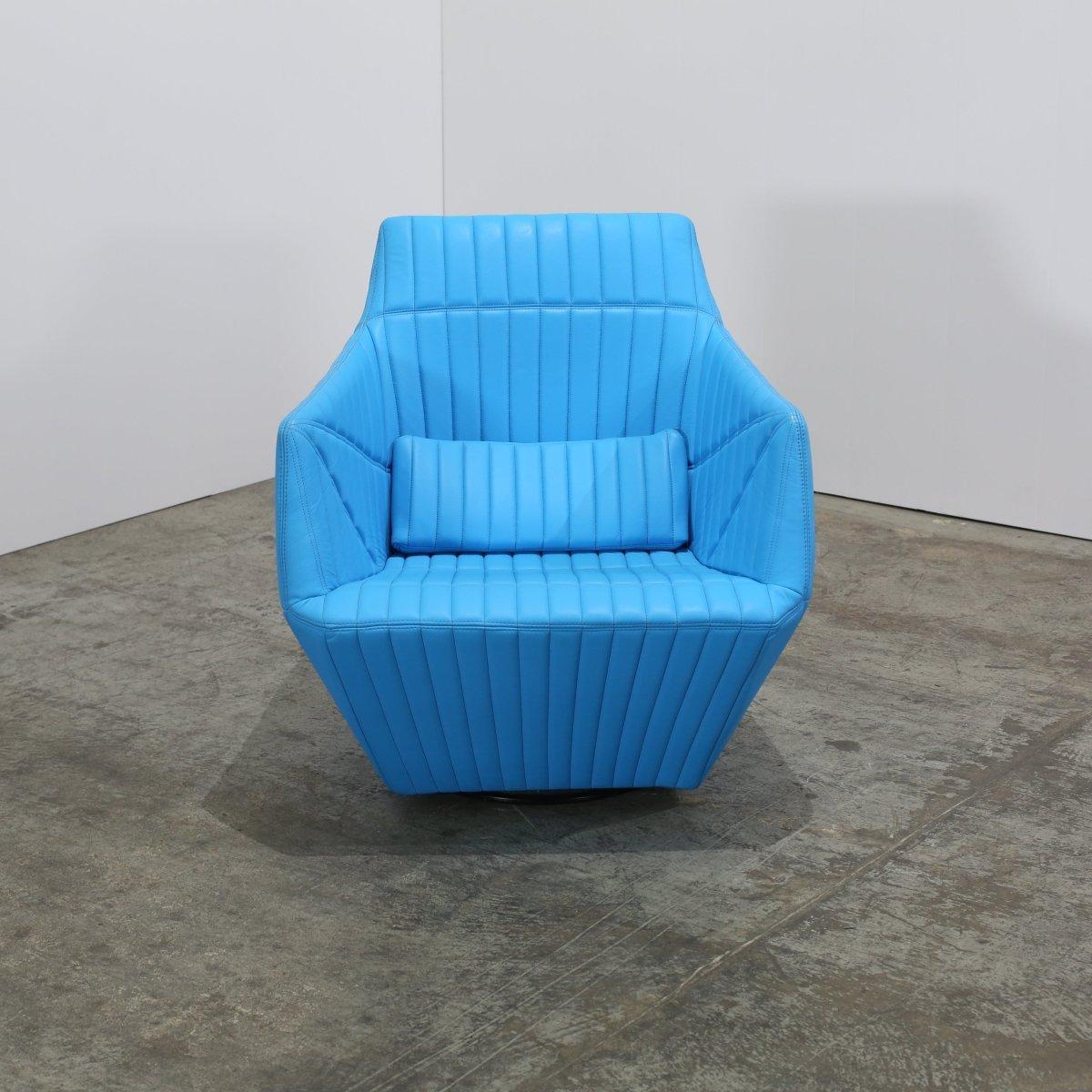 Ligne Roset Blue Facett Armchair by R. & E. Bouroullec For Sale 2