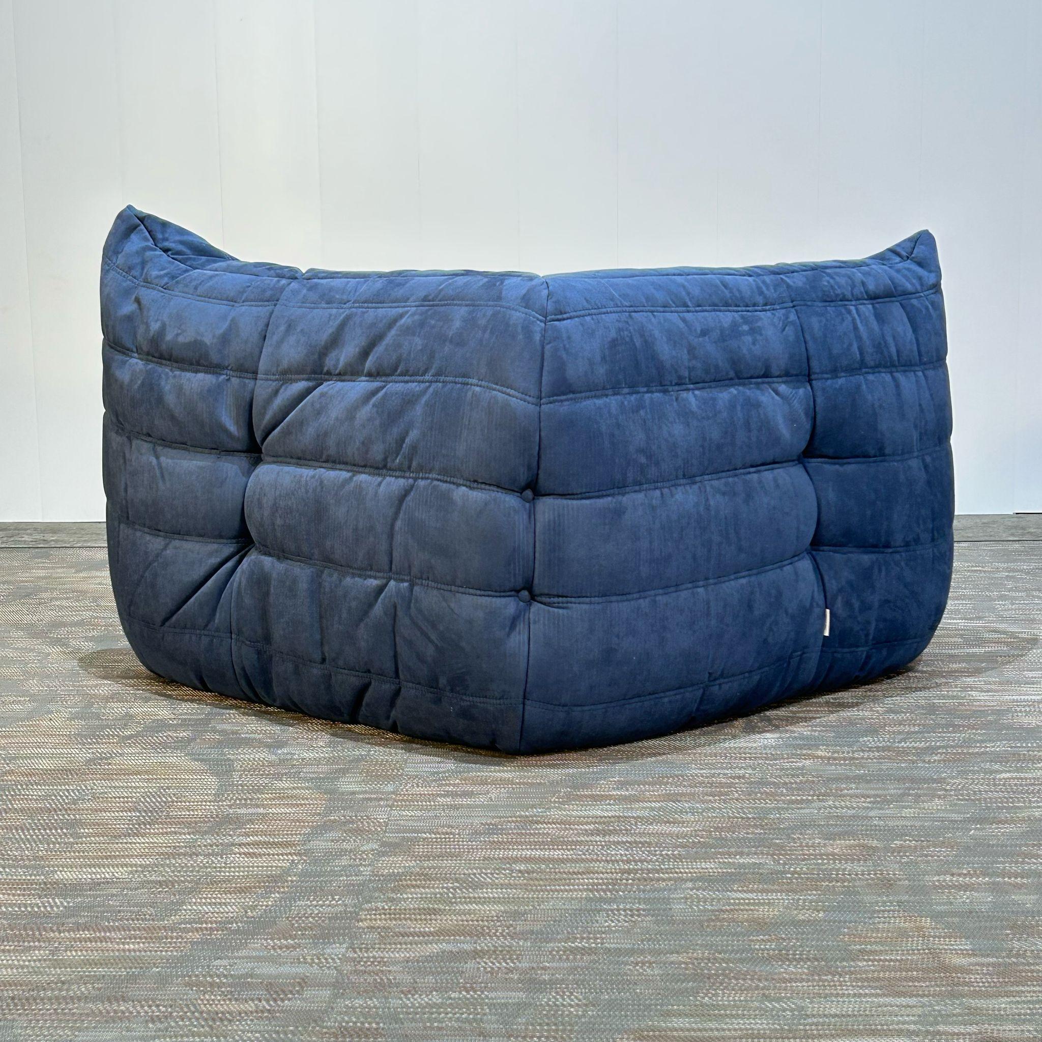 Ligne Roset Sofá modular Togo azul de Michel Ducaroy, set de tres en venta 4