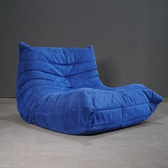 Ligne Roset Blauer Togo-Sessel von Michel Ducaroy