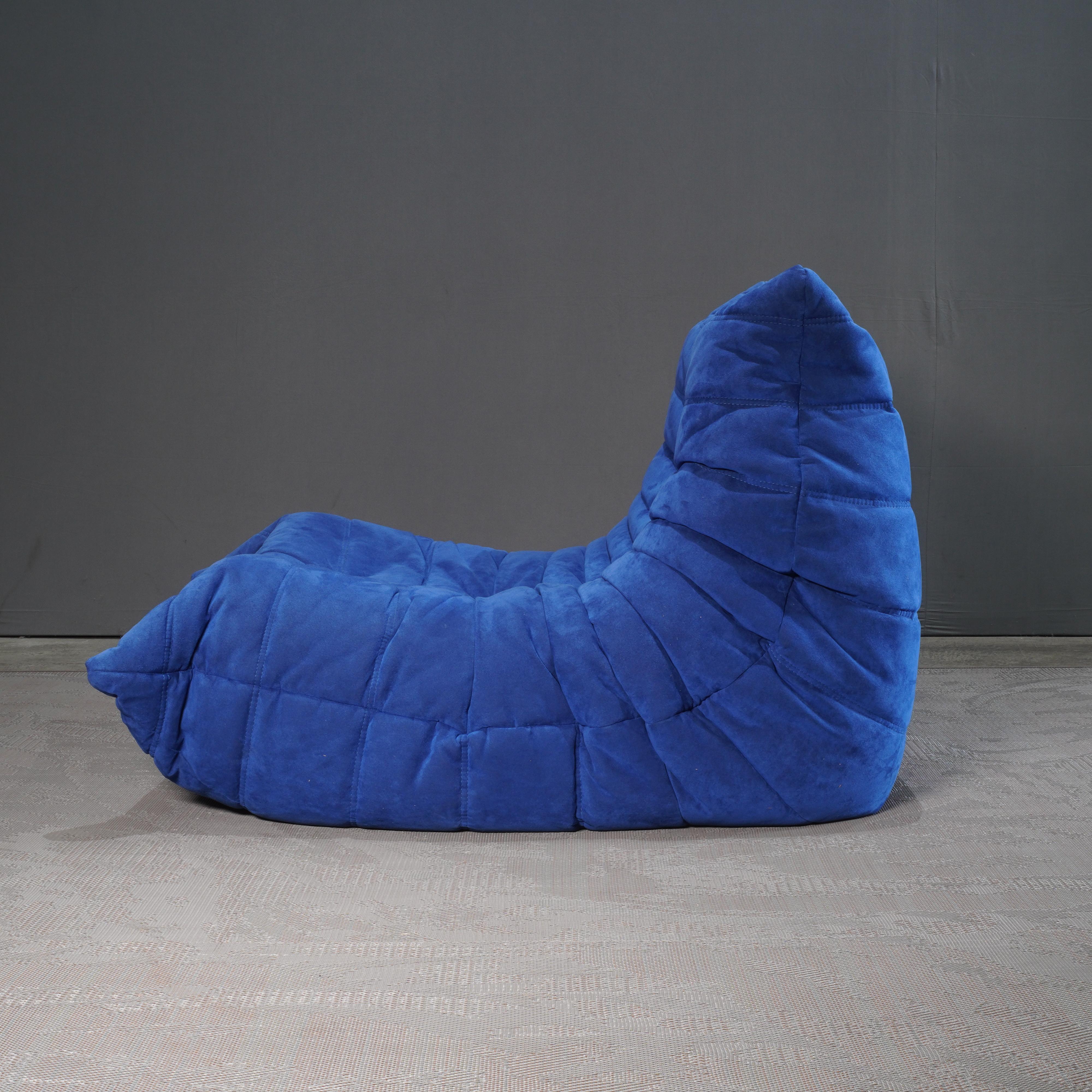 Ligne Roset Blue Togo Armchair by Michel Ducaroy 1