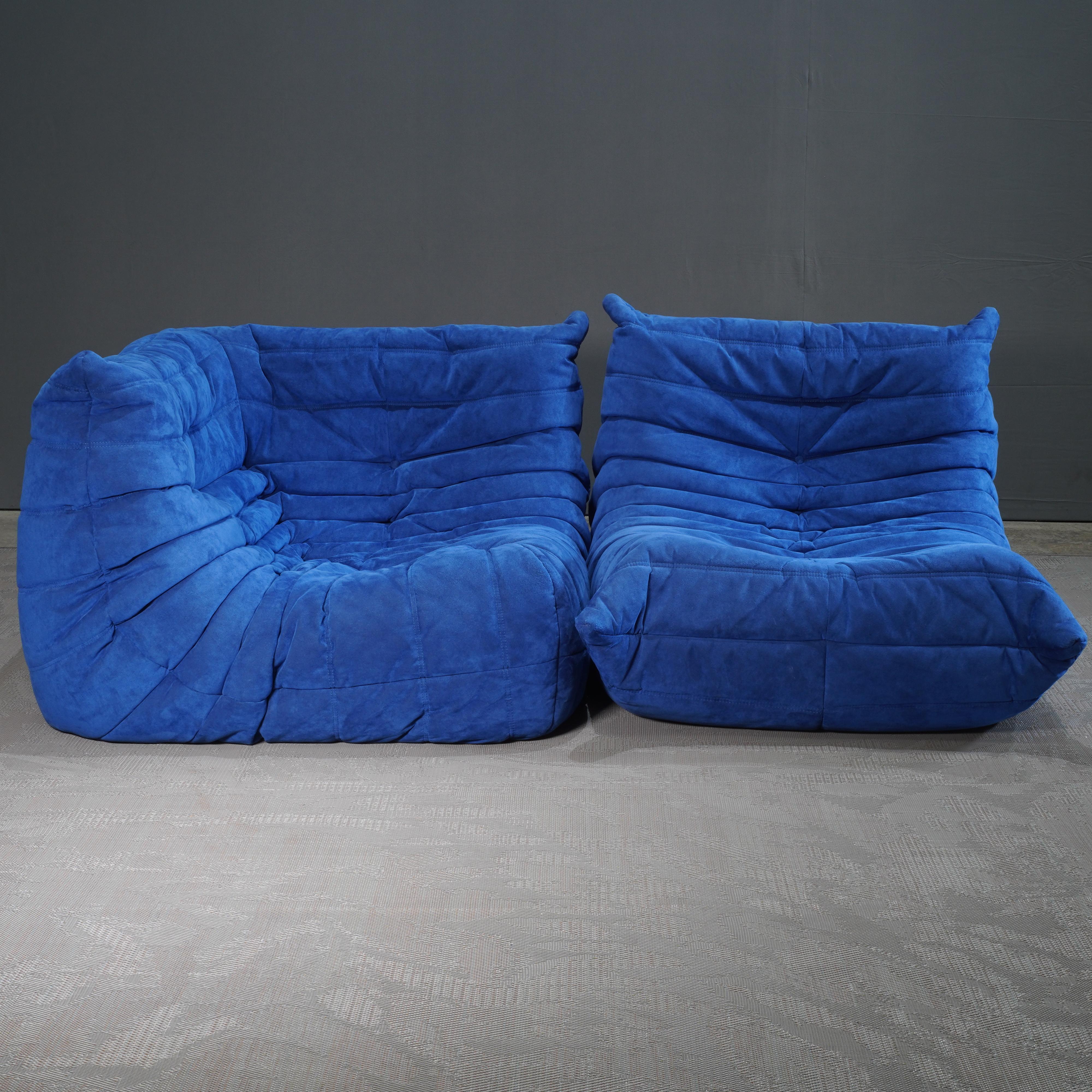 Ligne Roset Blue Togo Armchair by Michel Ducaroy 4