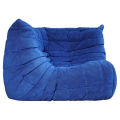 Ligne Roset Blue Togo Corner Sofa by Michel Ducaroy