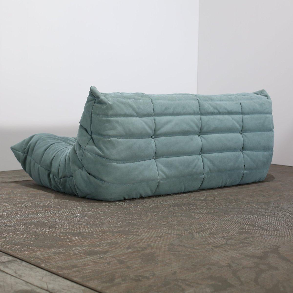 Ligne Roset Blue Togo Three Seater For Sale 3
