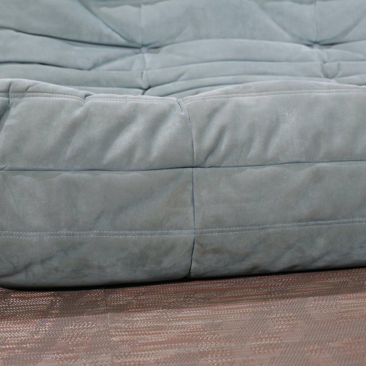 Ligne Roset Blue Togo Three Seater For Sale 6