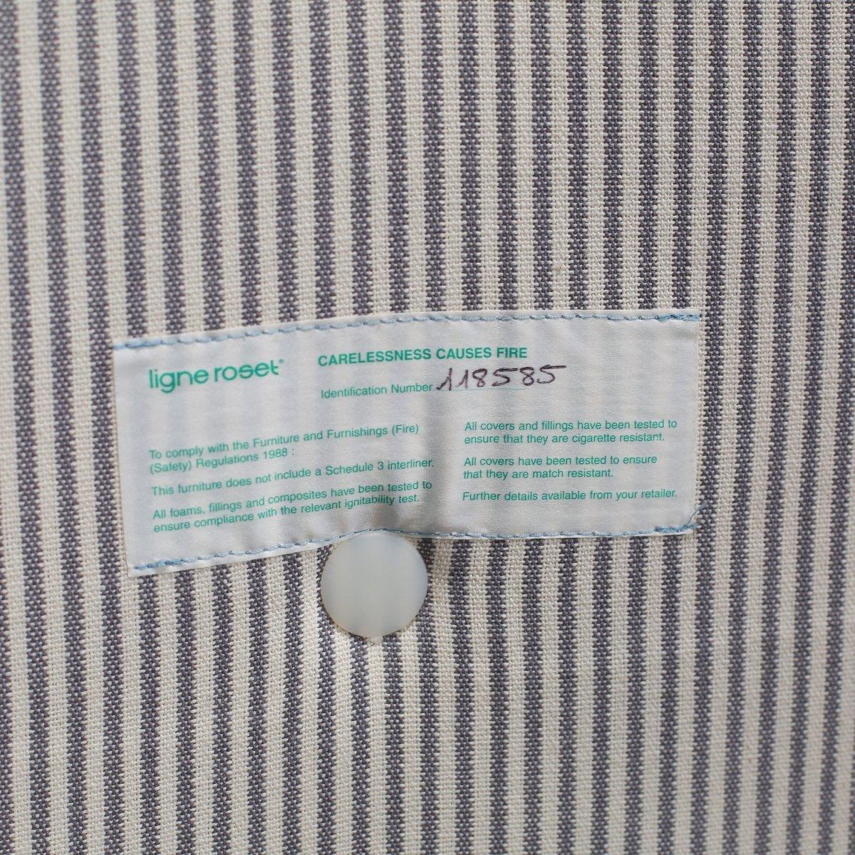 The iconic Togo sofa, originally designed by Michel Ducaroy for Ligne Roset in 1973, has become a mid-century classic. This three seater Togo sofa is upholstered in a soft alcantara fabric (see listing image for fabric swatch). Made completely from