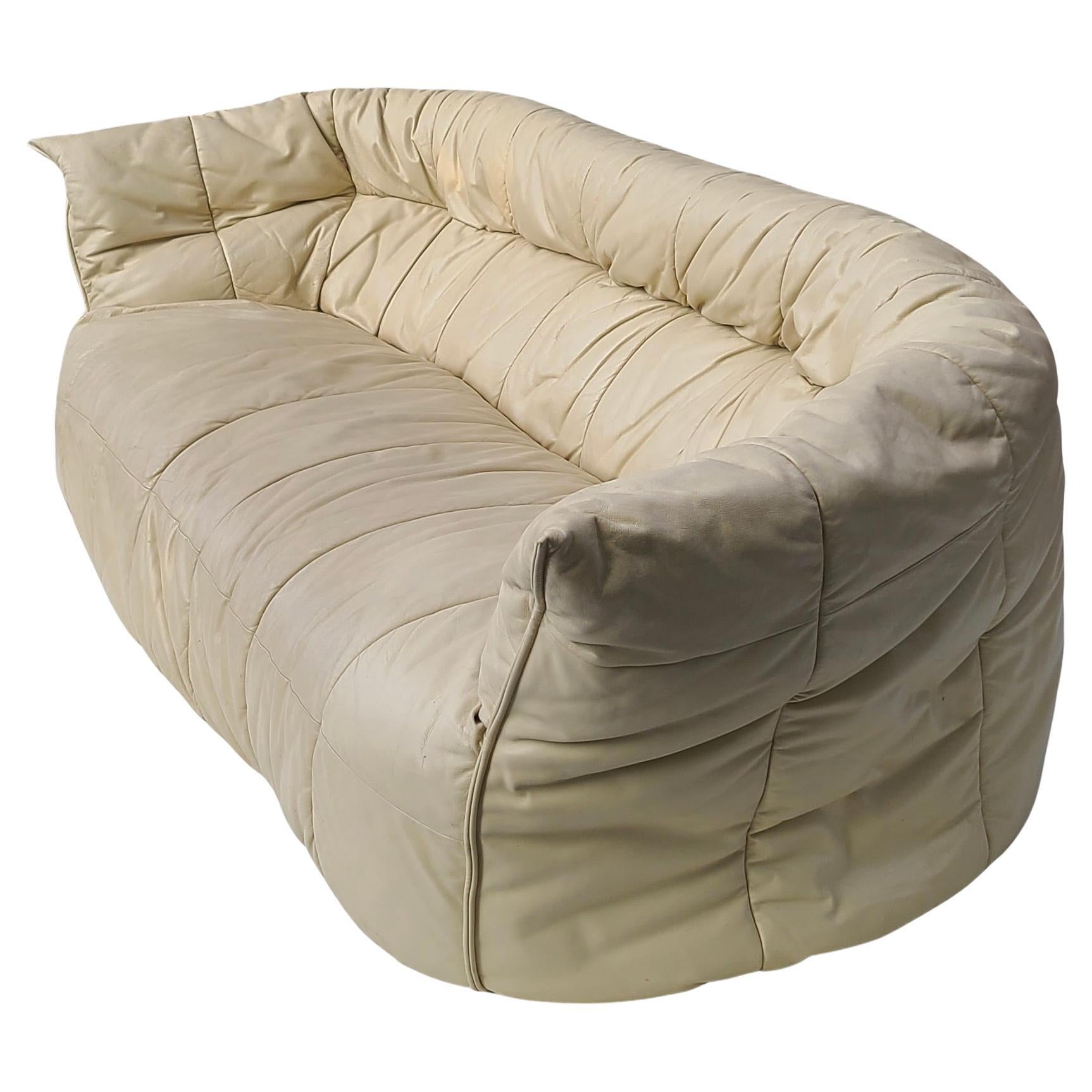 Ligne Roset Brigantin Leather Sofa Michel Ducaroy en vente 10