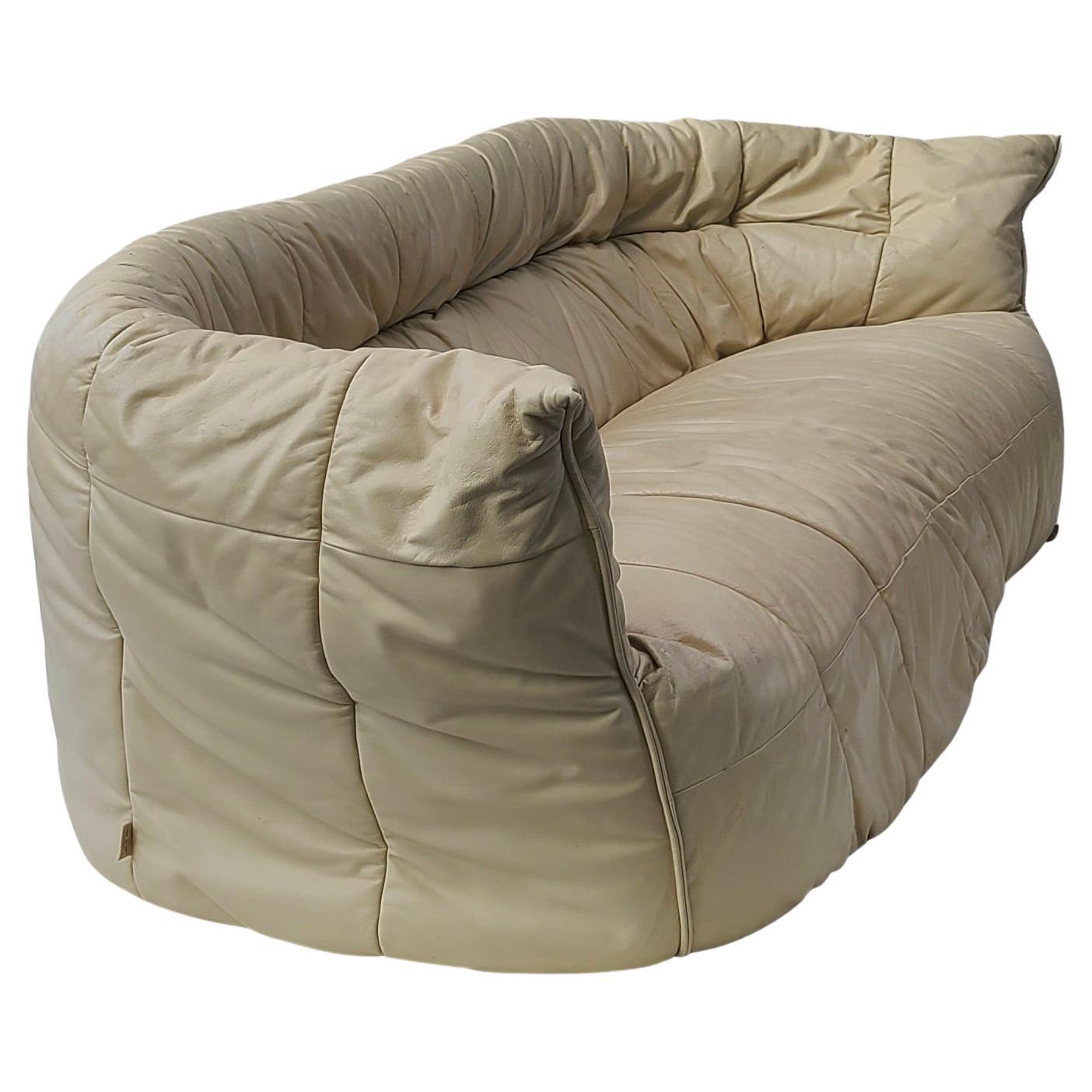 Ligne Roset Brigantin Leather Sofa Michel Ducaroy en vente 1