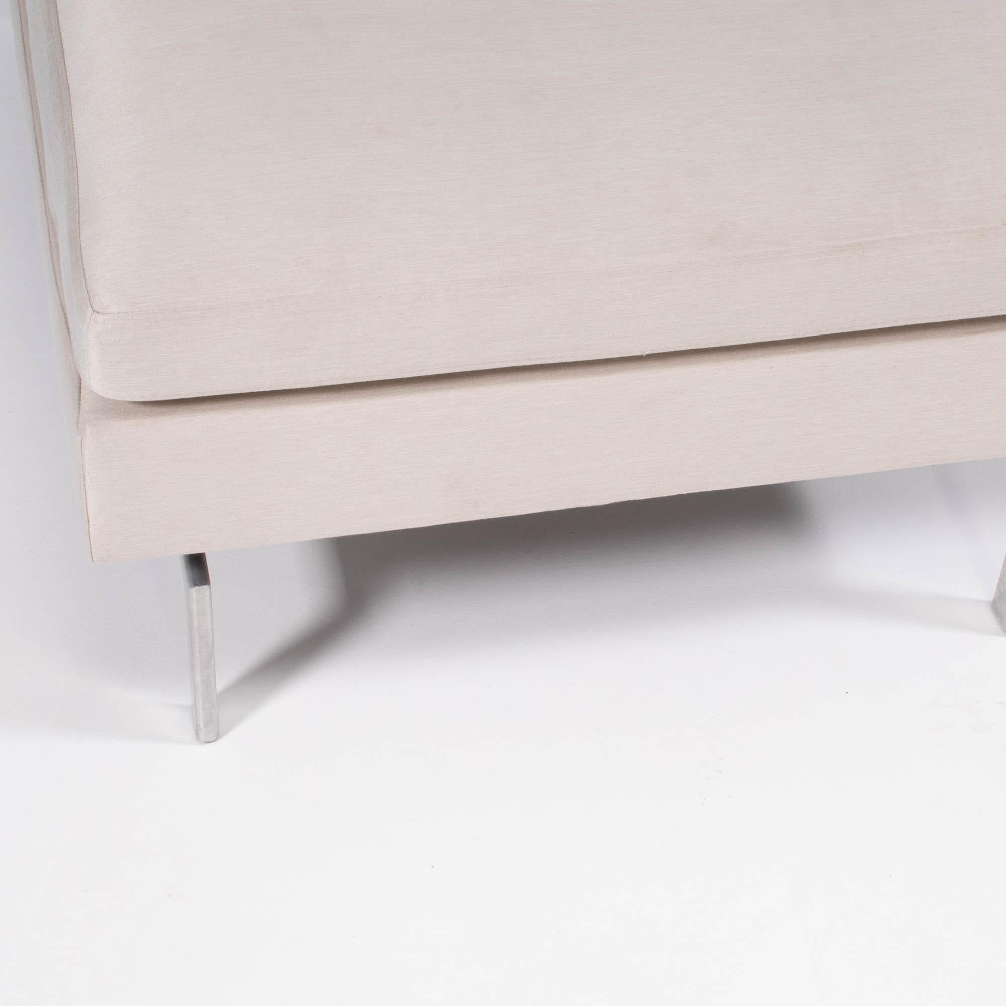 Fabric Ligne Roset by Didier Gomez Stricto Sensu Cream Fireside Chair, Set of 2