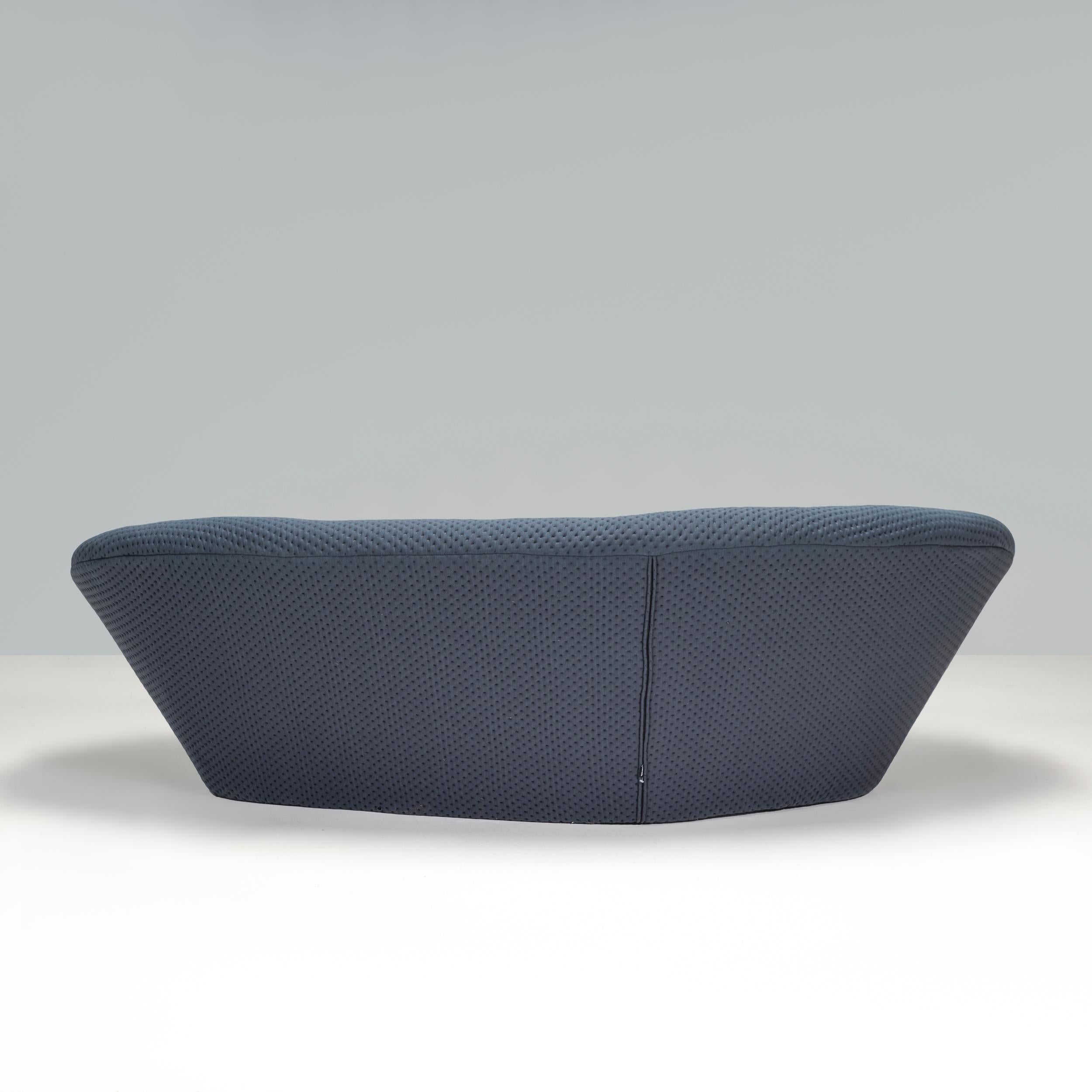 Ligne Roset by Erwan & Ronan Bouroullec Ploum High Back Blue Sofa In Good Condition For Sale In London, GB
