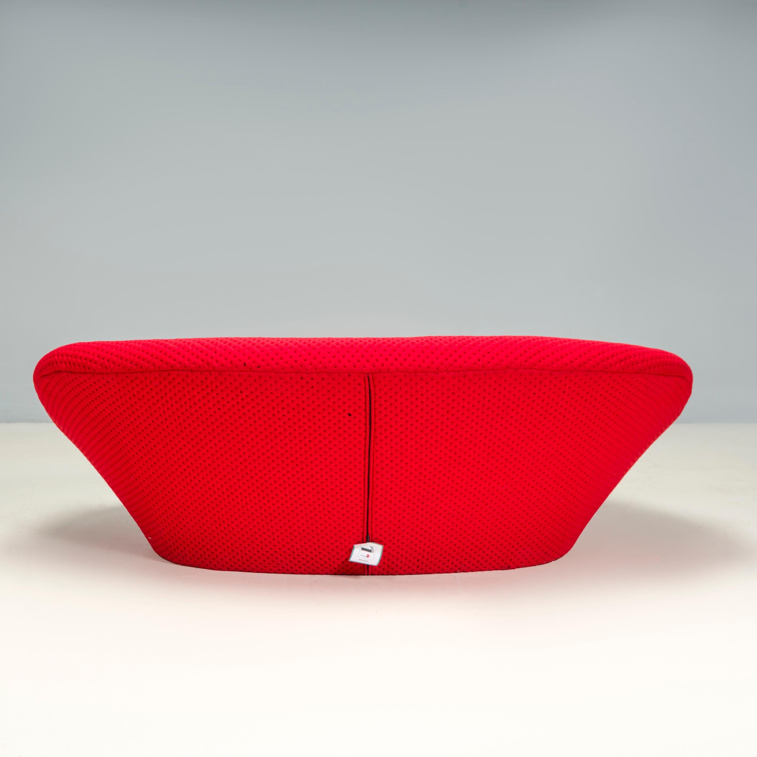 Ligne Roset by Erwan & Ronan Bouroullec Ploum High Back Red Sofa In Fair Condition For Sale In London, GB
