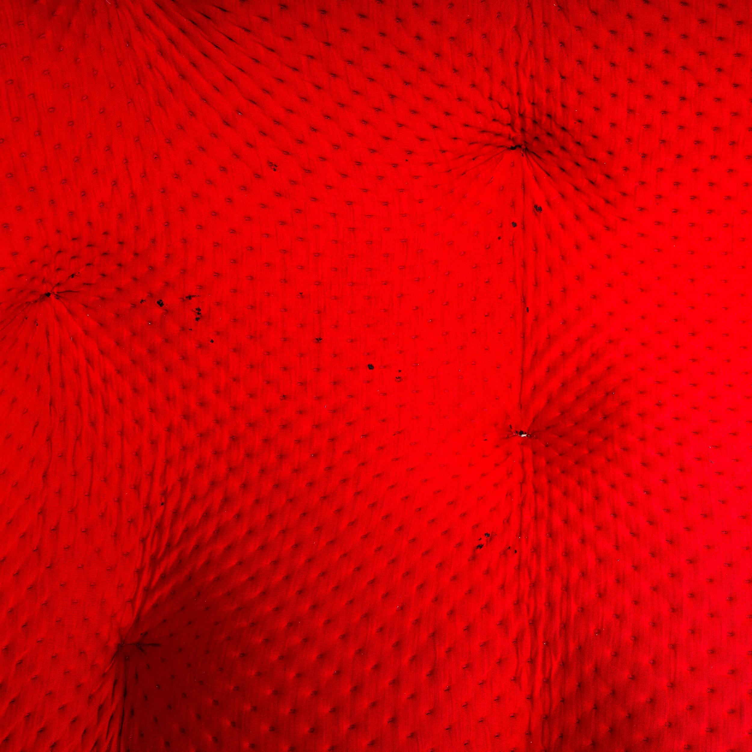 Fabric Ligne Roset by Erwan & Ronan Bouroullec Ploum High Back Red Sofa