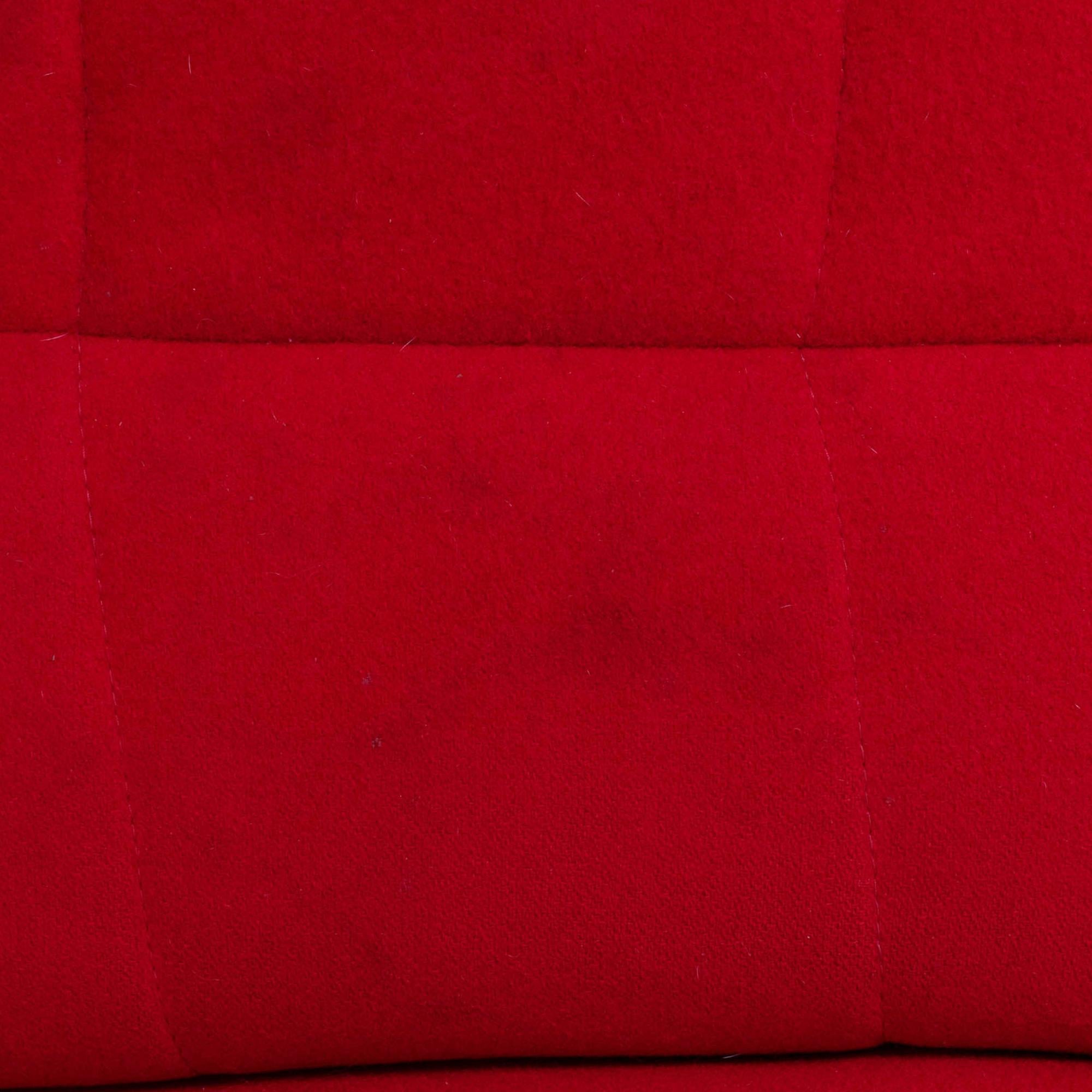 Canapé Ligne Roset matelassé rouge et gris Moel d'Inga Semp, 2007 en vente 5
