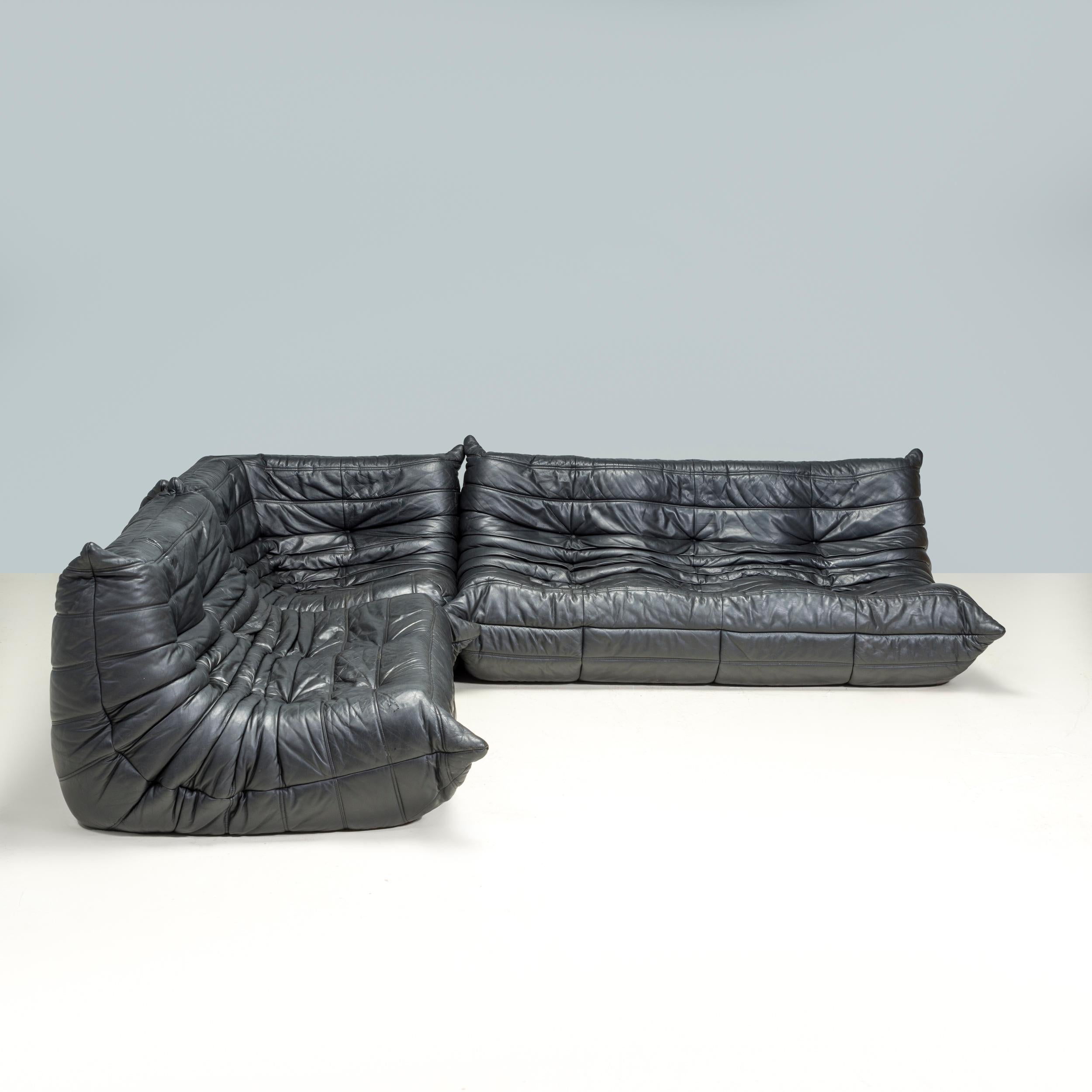 The iconic Togo sofa, originally designed by Michel Ducaroy for Ligne Roset in 1973 has become a design classic. 

This three-piece modular set is incredibly versatile and can be configured into one large corner sofa or split for a multitude of