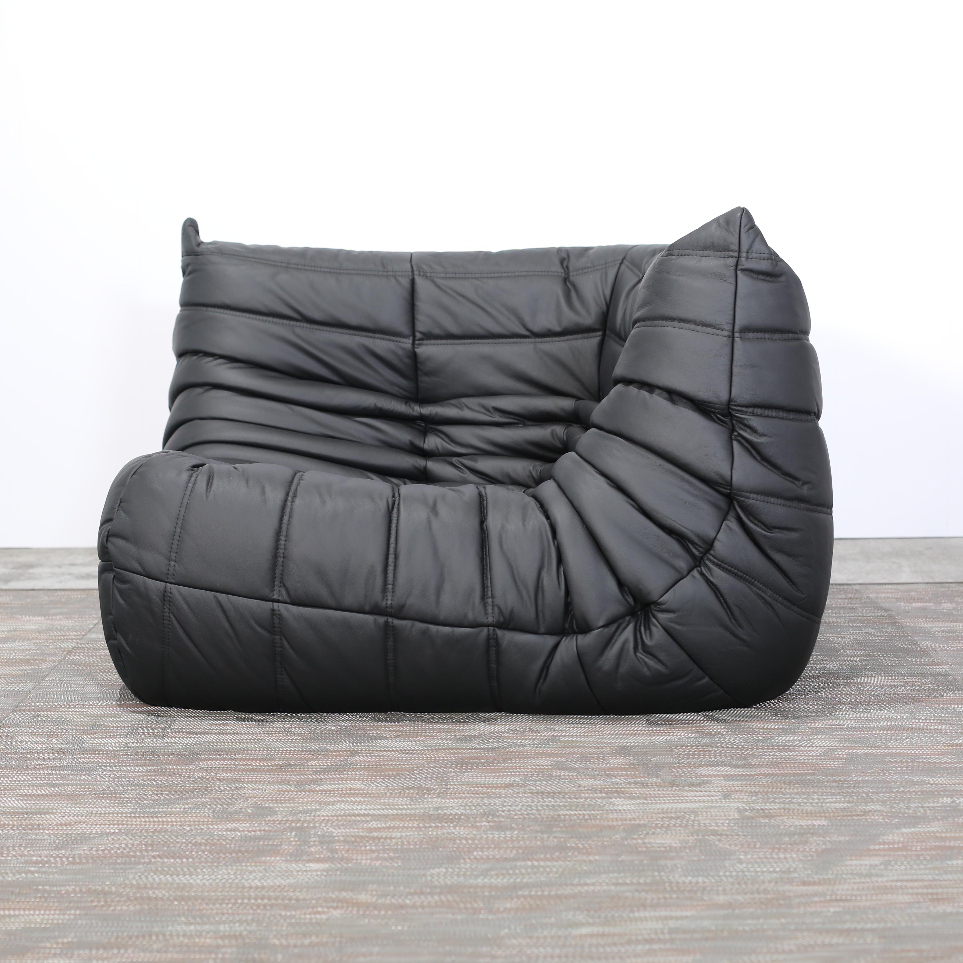 The iconic Togo sofa, originally designed by Michel Ducaroy for Ligne Roset in 1973 has become a design classic.

This three-piece modular set is incredibly versatile and can be configured into one large corner sofa or split for a multitude of