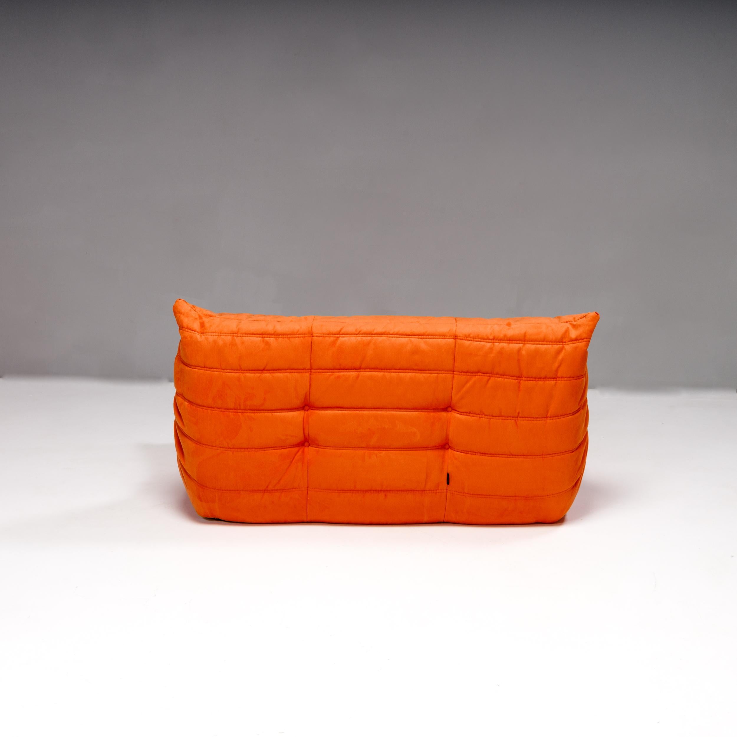 Ligne Roset by Michel Ducaroy Orange Togo, three piece set For Sale 10