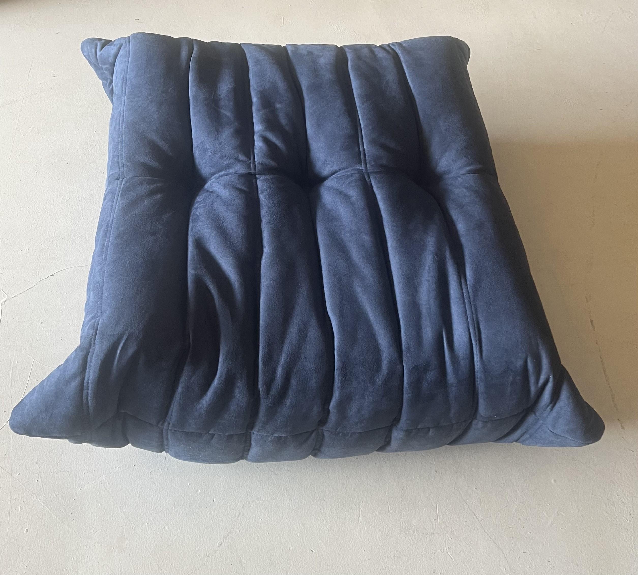 Late 20th Century Ligne Roset by Michel Ducaroy Togo Blue Footstool