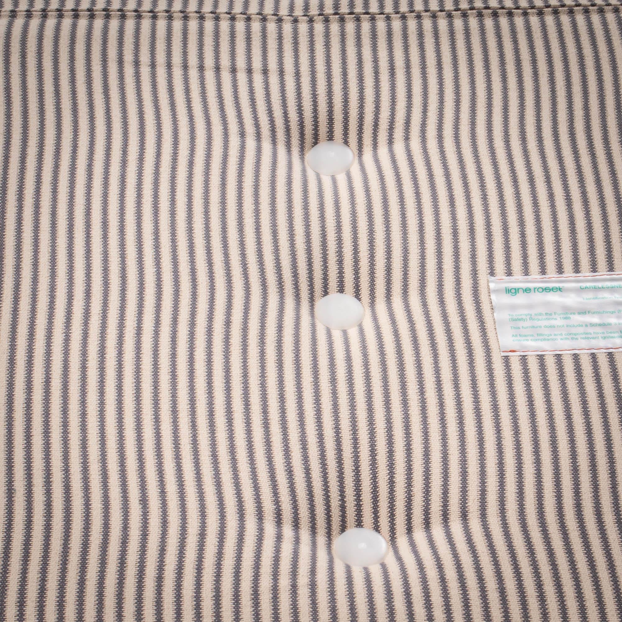 Ligne Roset by Michel Ducaroy Togo Cadmium Orange Footstool In Good Condition In Basildon, London