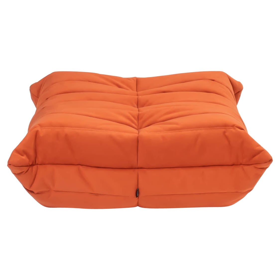 Ligne Roset by Michel Ducaroy Togo Cadmium Orange Footstool