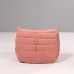 Sessel und Fußhocker aus Ligne Roset von Michel Ducaroy, Togo Rosa, 2er-Set