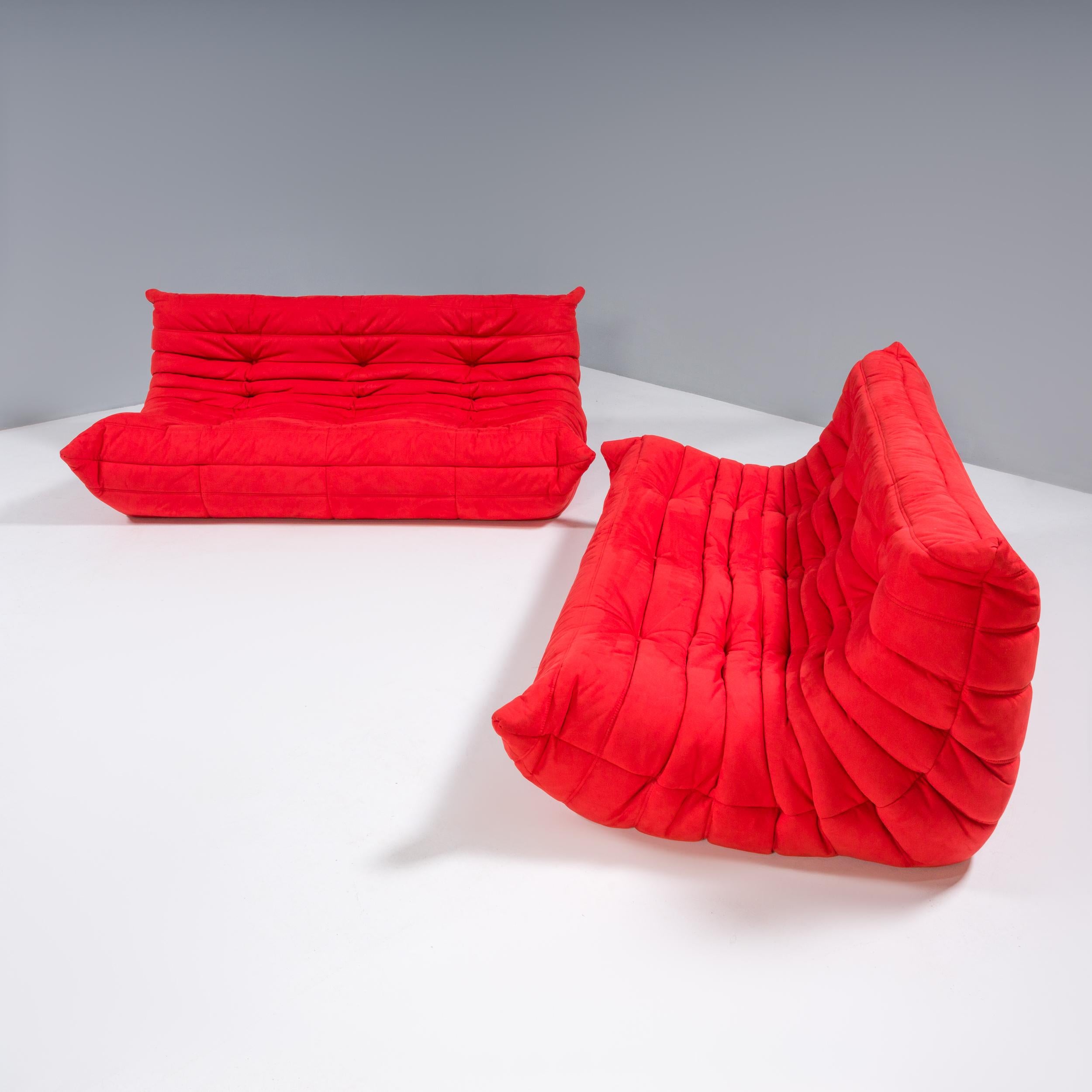 The iconic Togo sofa, originally designed by Michel Ducaroy for Ligne Roset in 1973 has become a design Classic.

This two-piece set can be configured into one large sofa or used as two separate ones.

Comprising two large sofas, the set